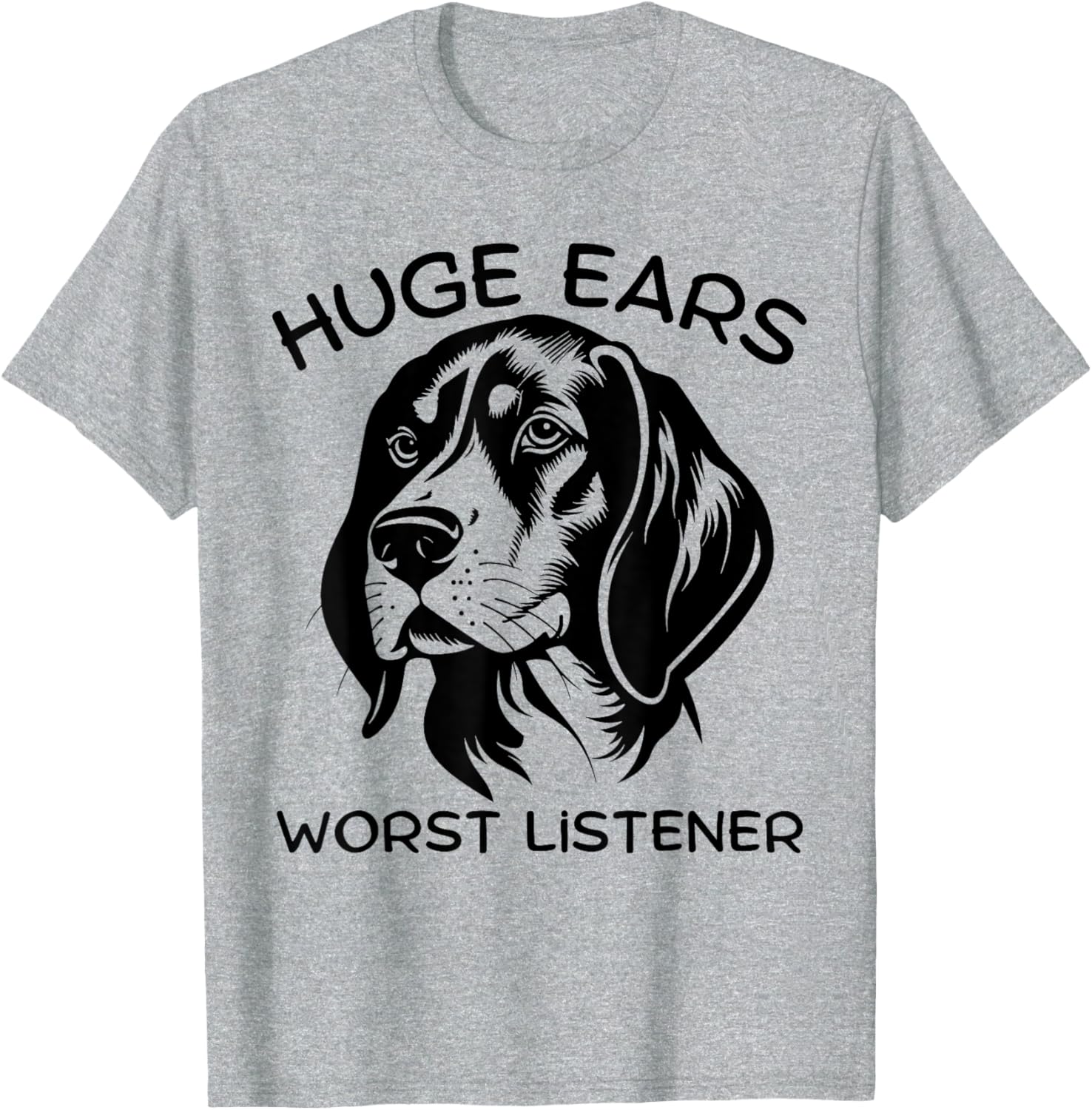 Funny Beagle Dog T-Shirt for Men and Women with Huge Ears and Attitude - 6
