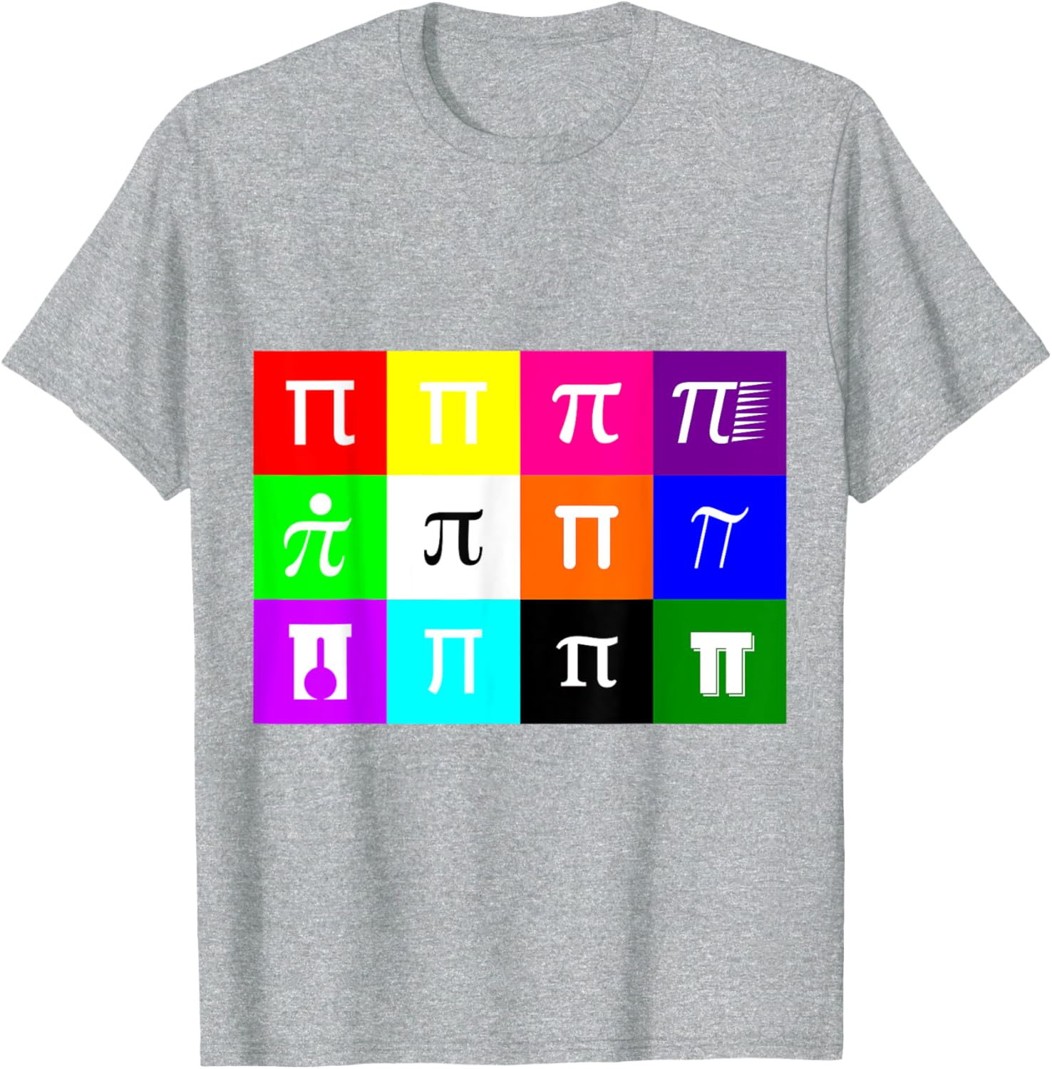 Colorblock Happy Pi Day T-Shirt for Math Geometry Nerds and Geeks - 18