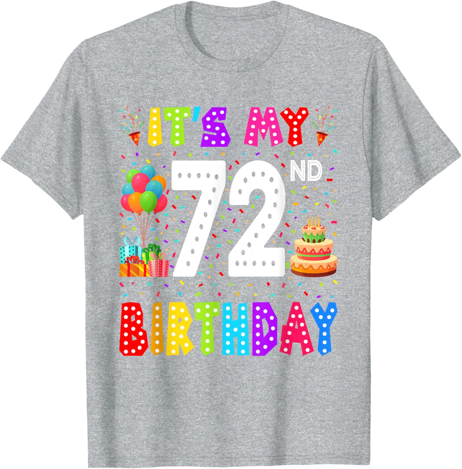 Funny 72nd Birthday T-Shirt for Men and Women - Perfect Gift Idea - 12