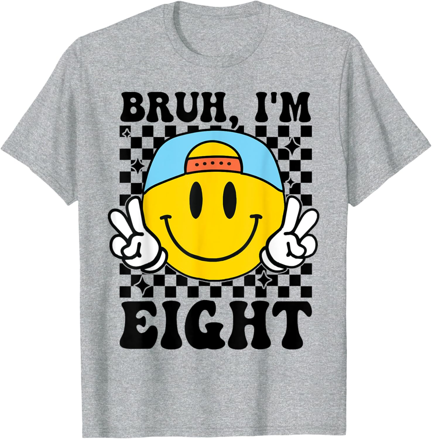 Groovy 8th Birthday T-Shirt for Boys and Girls Fun Gift Idea - 7