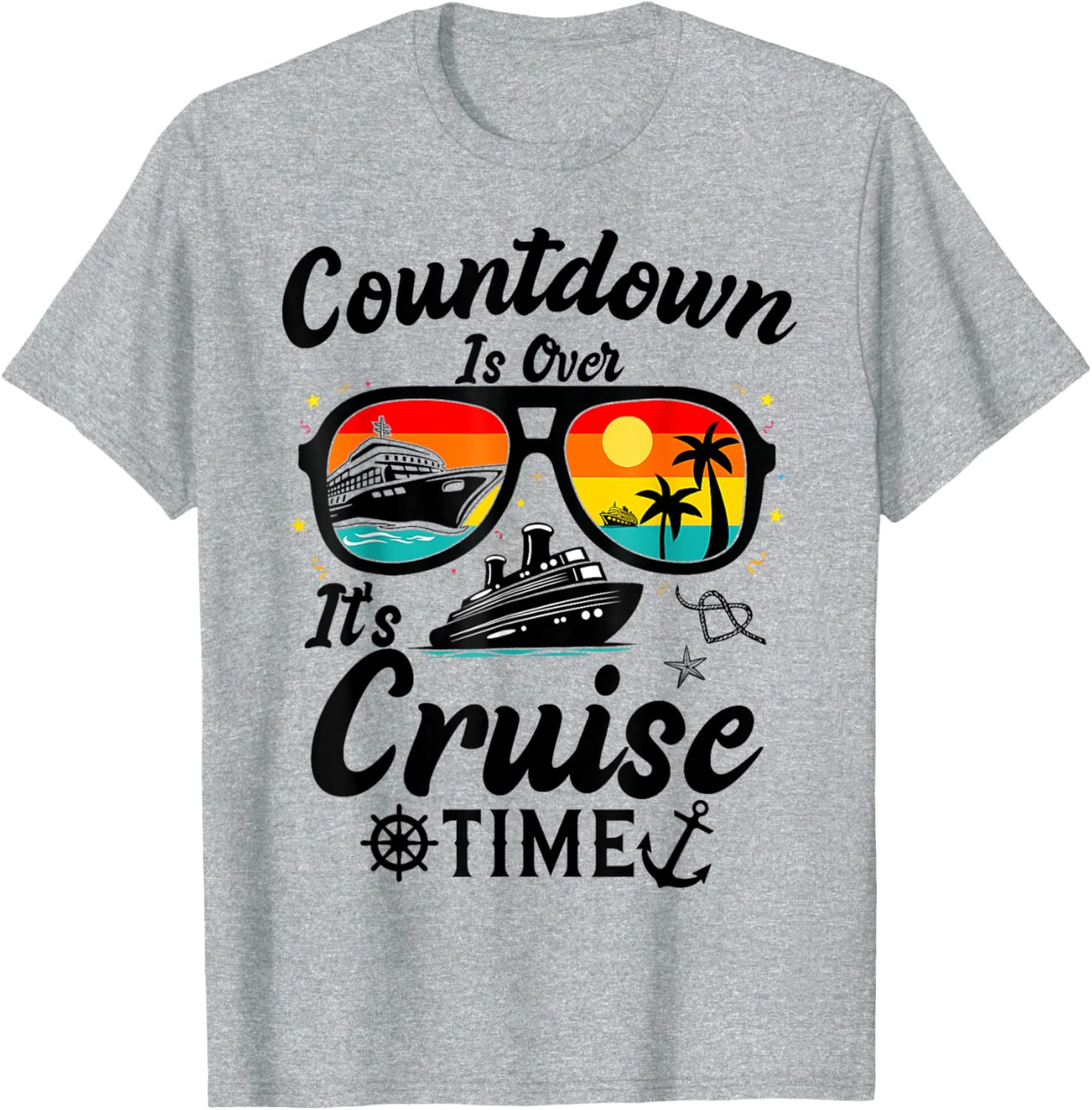 Cruise Time Countdown T-Shirt for Men and Women - Fun Vacation Apparel - 9