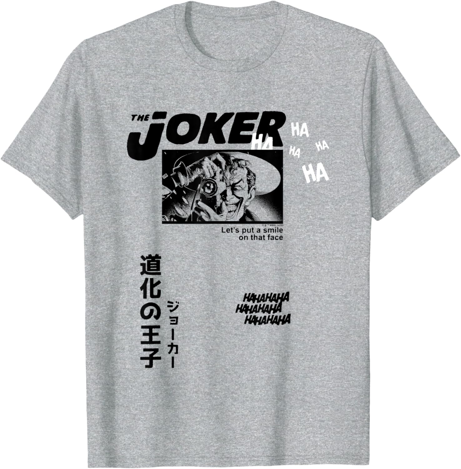 DC Comics Batman The Joker T-Shirt Let's Put A Smile On That Face - 4