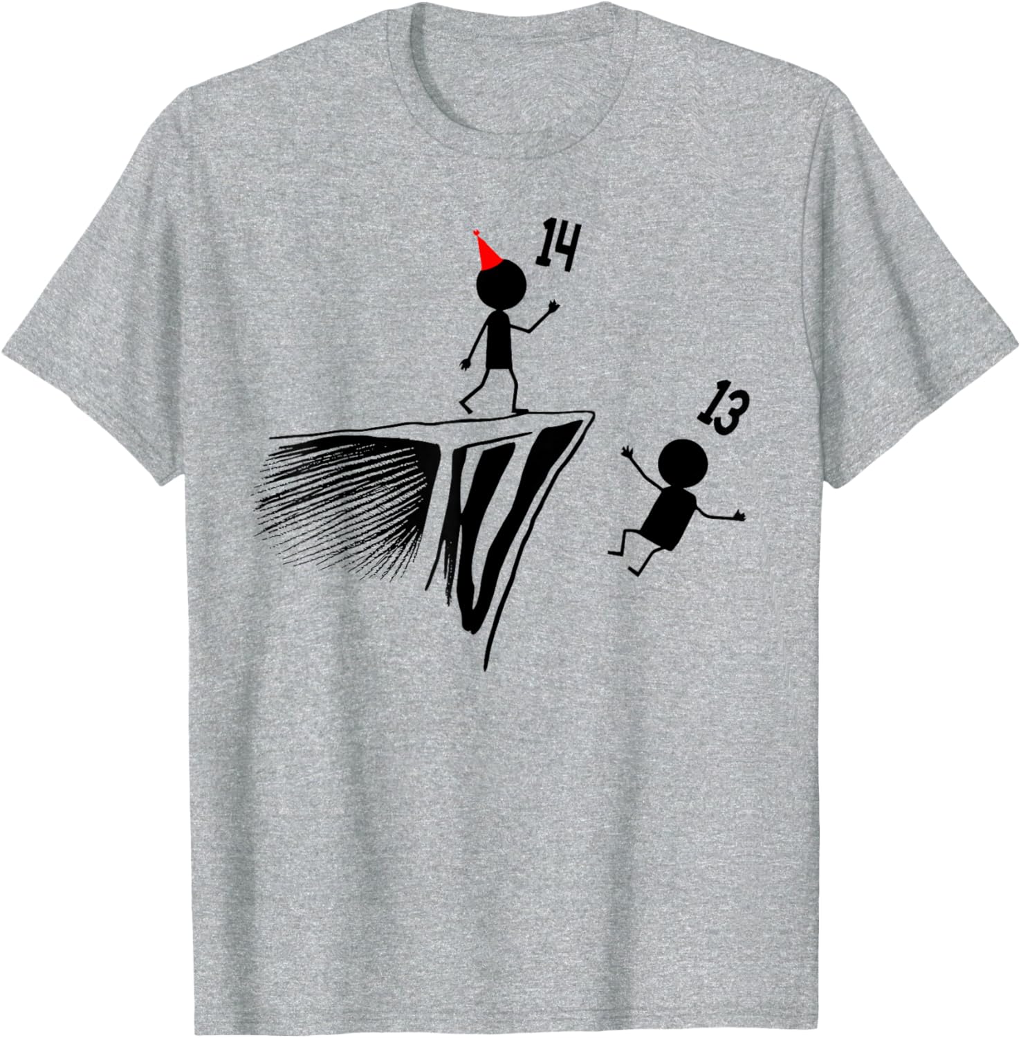 Funny 14th Birthday T-Shirt for Teens - Celebrate 14 Years Old in Style - 13