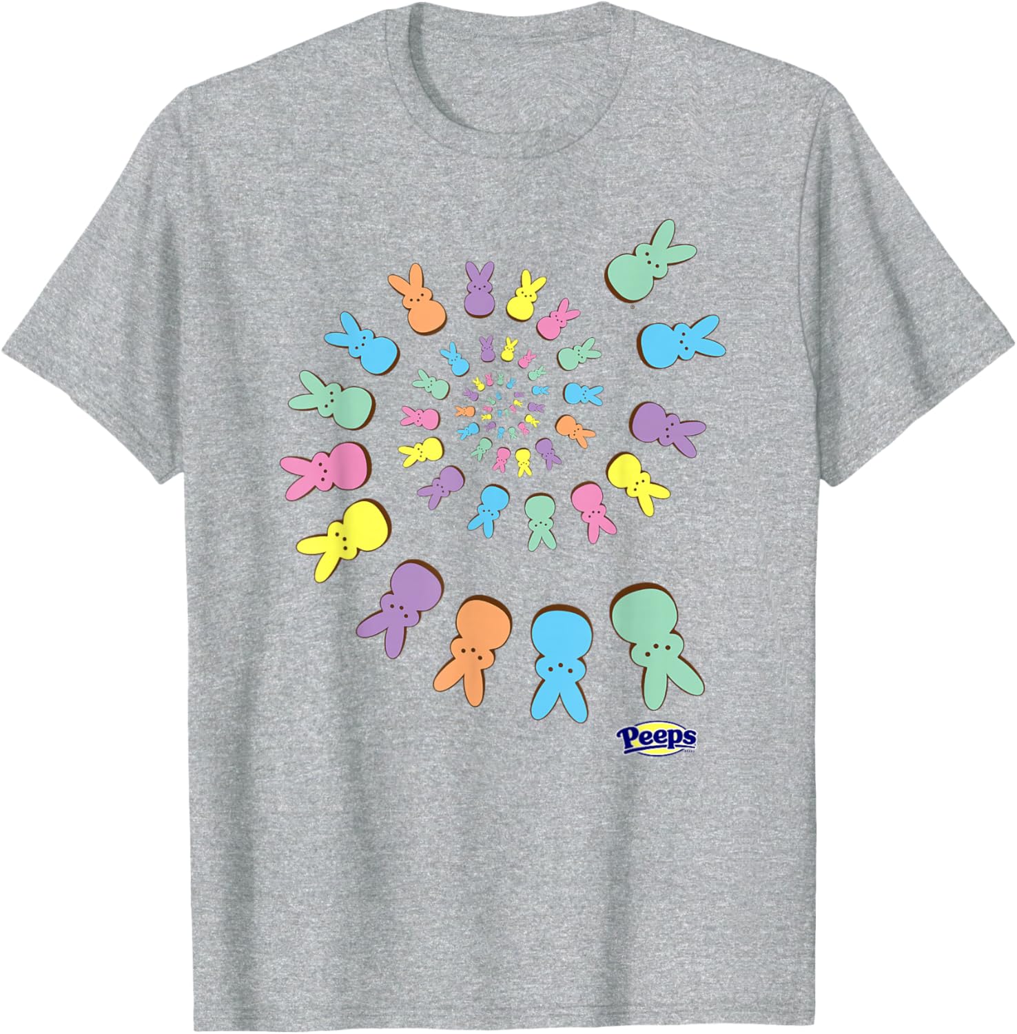 Colorful Peeps Easter T-Shirt with Sugary Bunnies Design for Fun Celebrations - 3