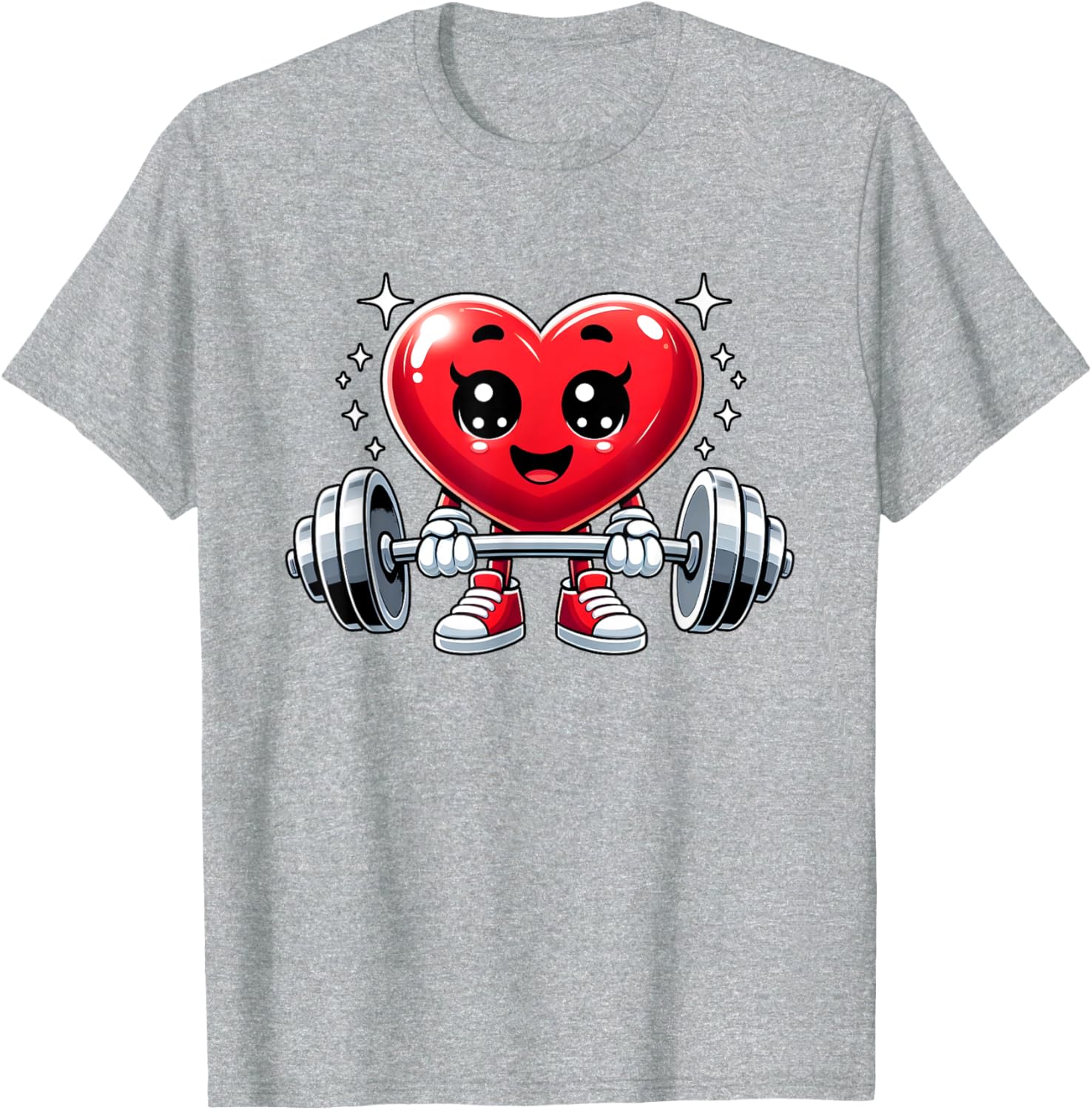 Funny Valentine's Day Heart Workout Fitness T-Shirt for Gym Lovers - 13