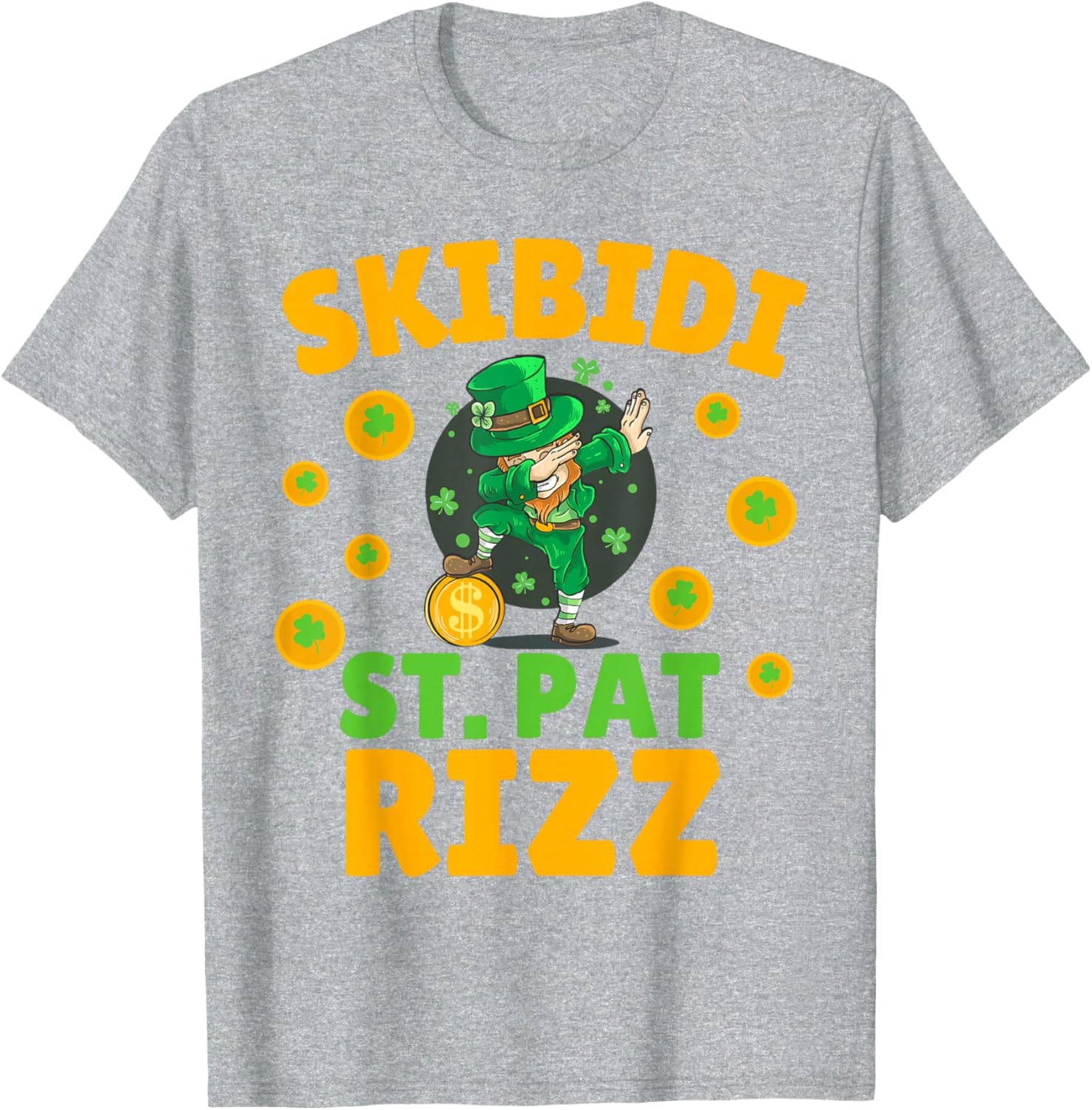 Funny St Patrick's Day Irish Skibidi Rizz T-Shirt for Festive Style - 20