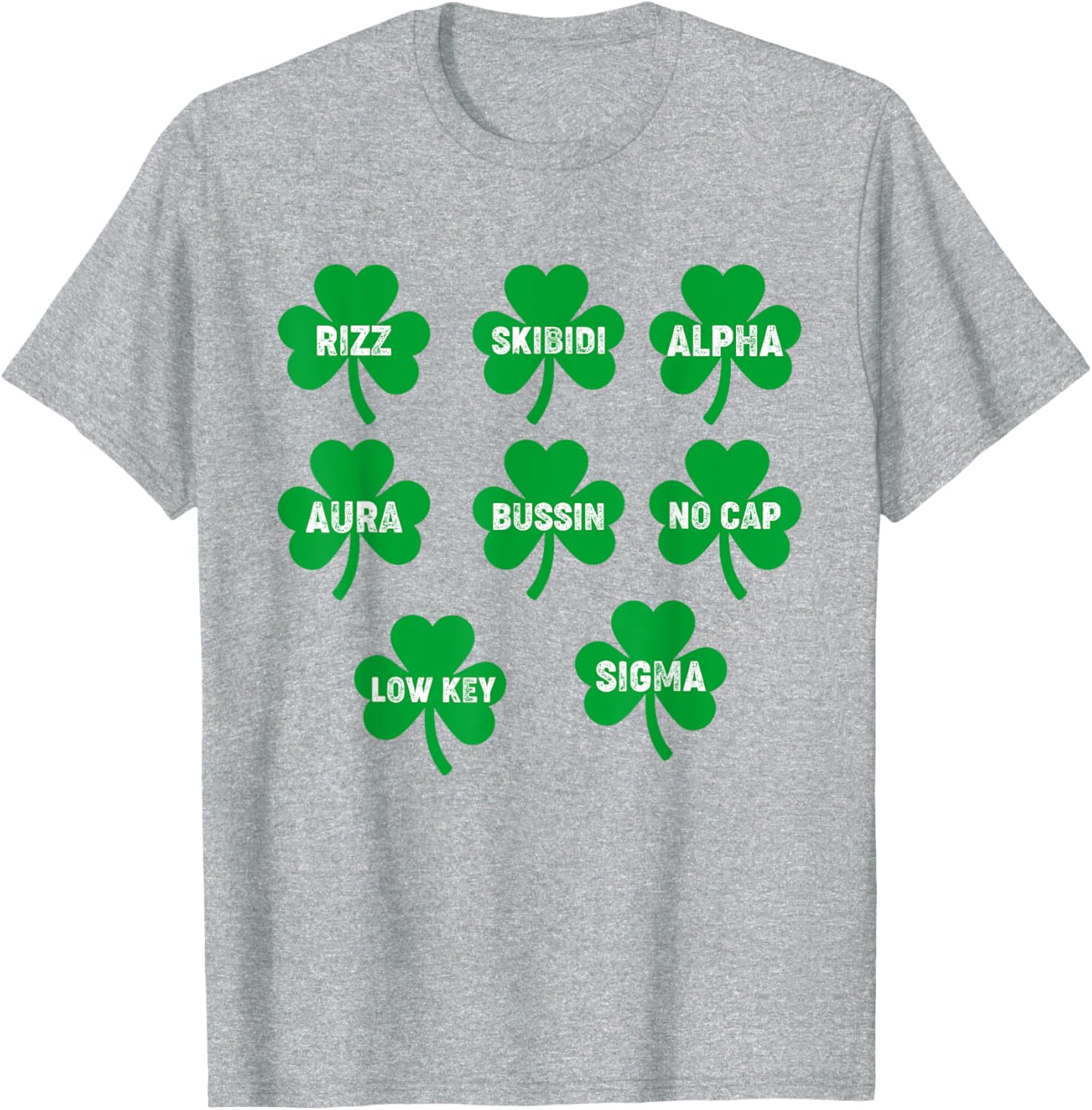 Funny Skibidi St. Patrick's Day Clover T-Shirt for Festive Celebration - 3