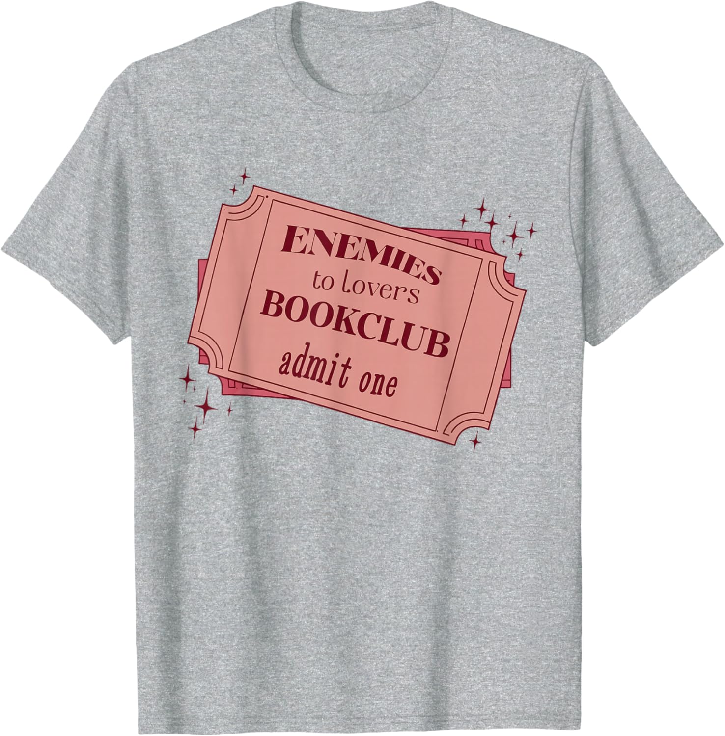 Enemies to Lovers Bookclub Romance Reader T-Shirt for Book Lovers - 7