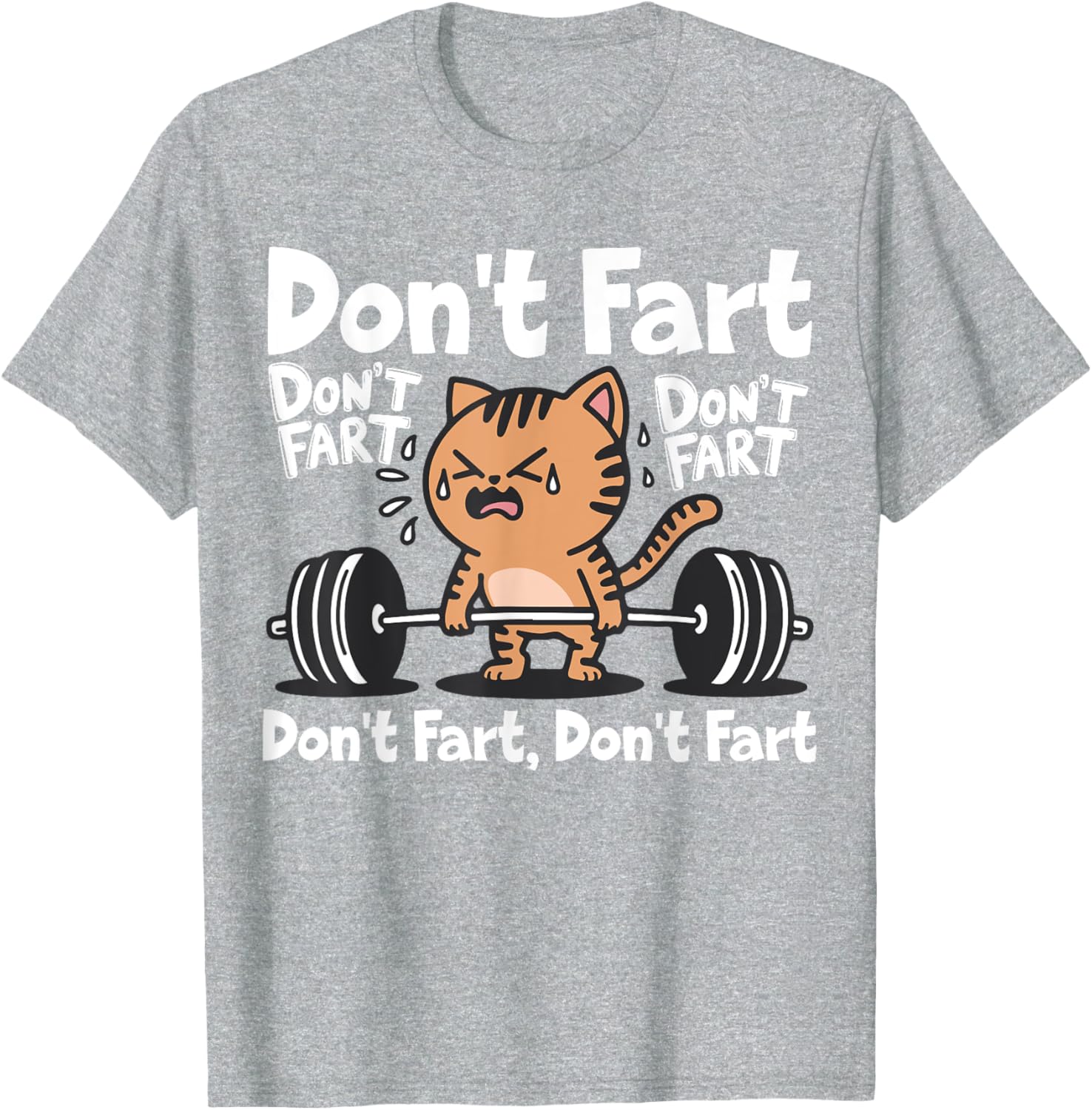 Funny Cat Workout T-Shirt for Weightlifting Fitness Lovers - 11