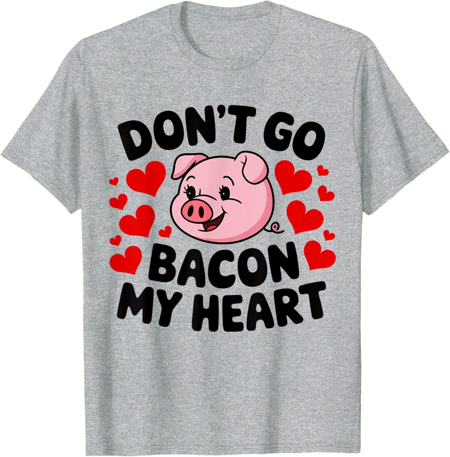 Cute Couples Valentine's T-Shirt Don't Go Bacon My Heart Edition - 7