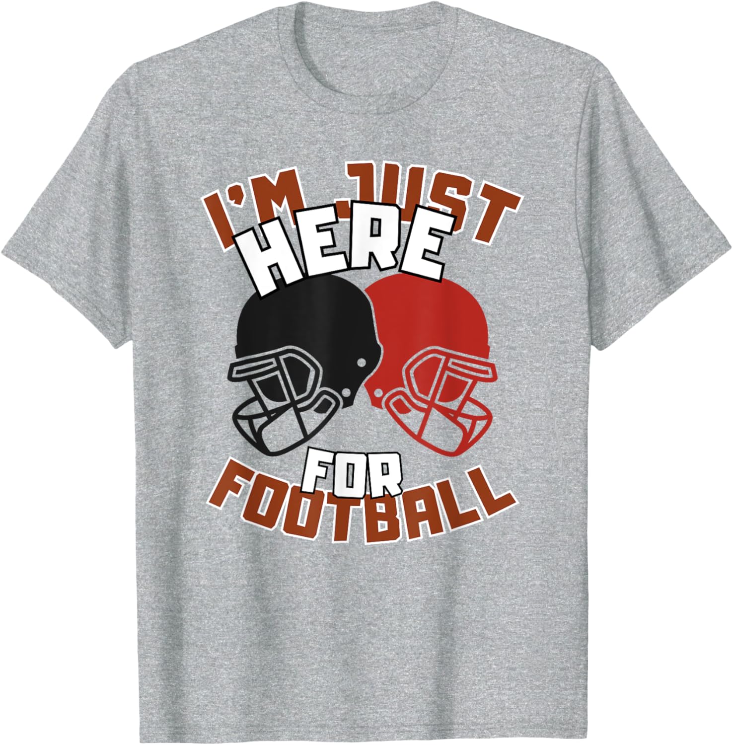 Funny I'm Just Here For Football T-Shirt for Diehard Football Fans - 2
