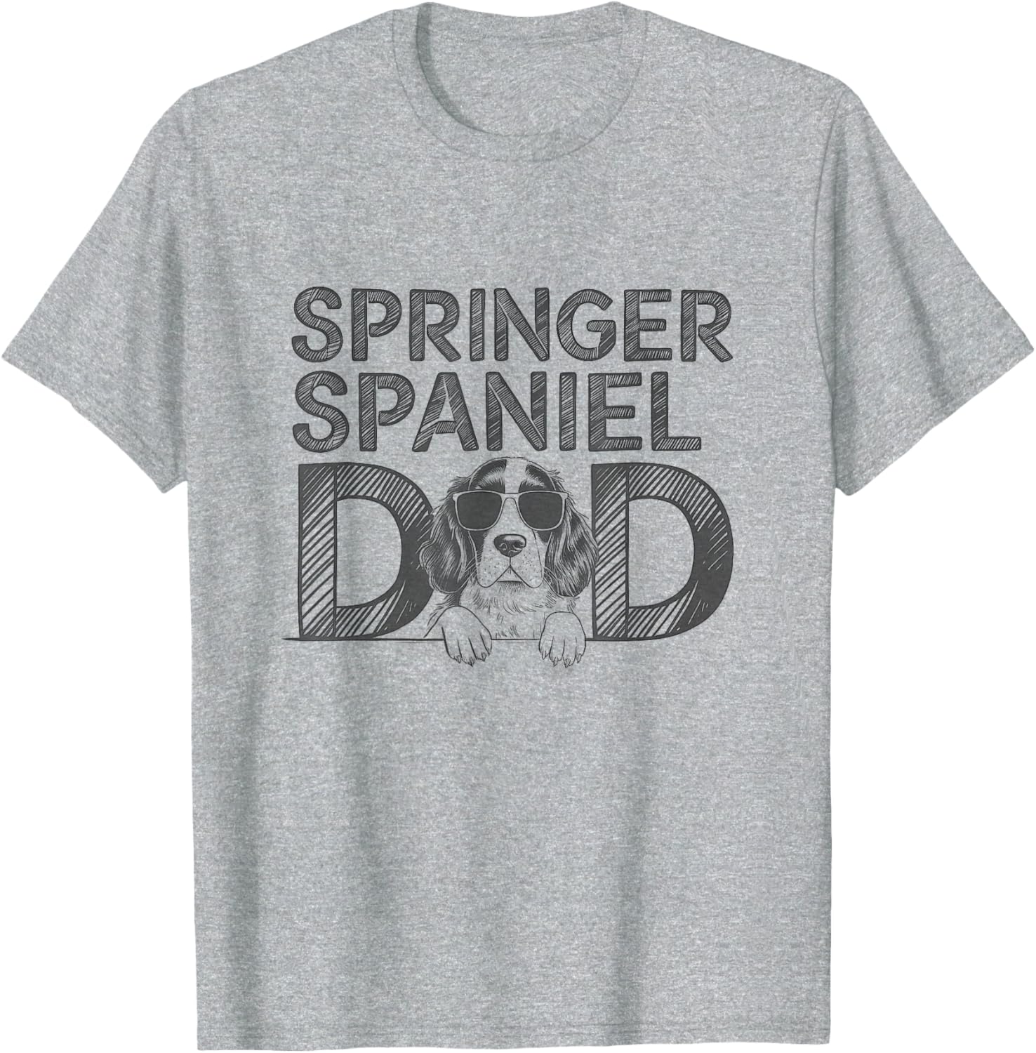 Cute English Springer Spaniel Dad T-Shirt Perfect for Dog Lovers - 10