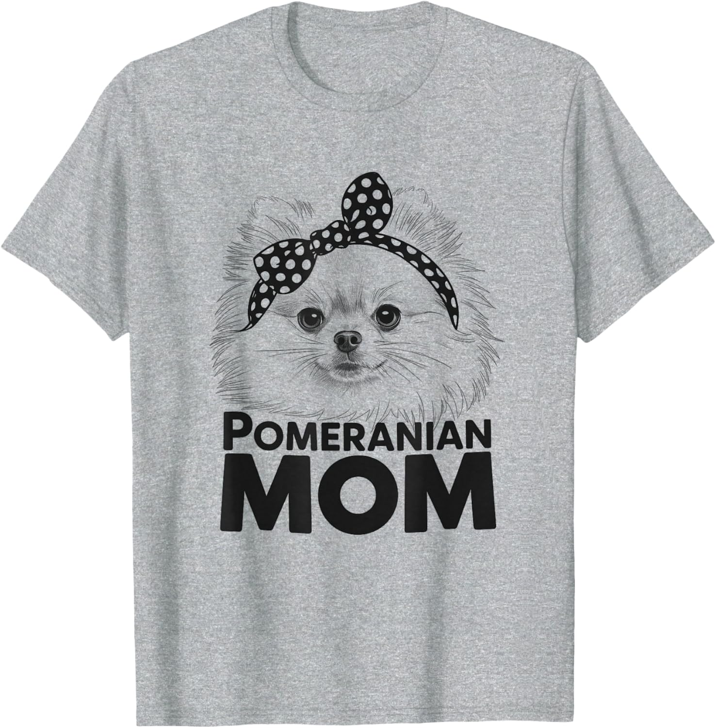 Cute Pomeranian Mom T-Shirt Design for Dog Lovers - Women's Apparel - 6