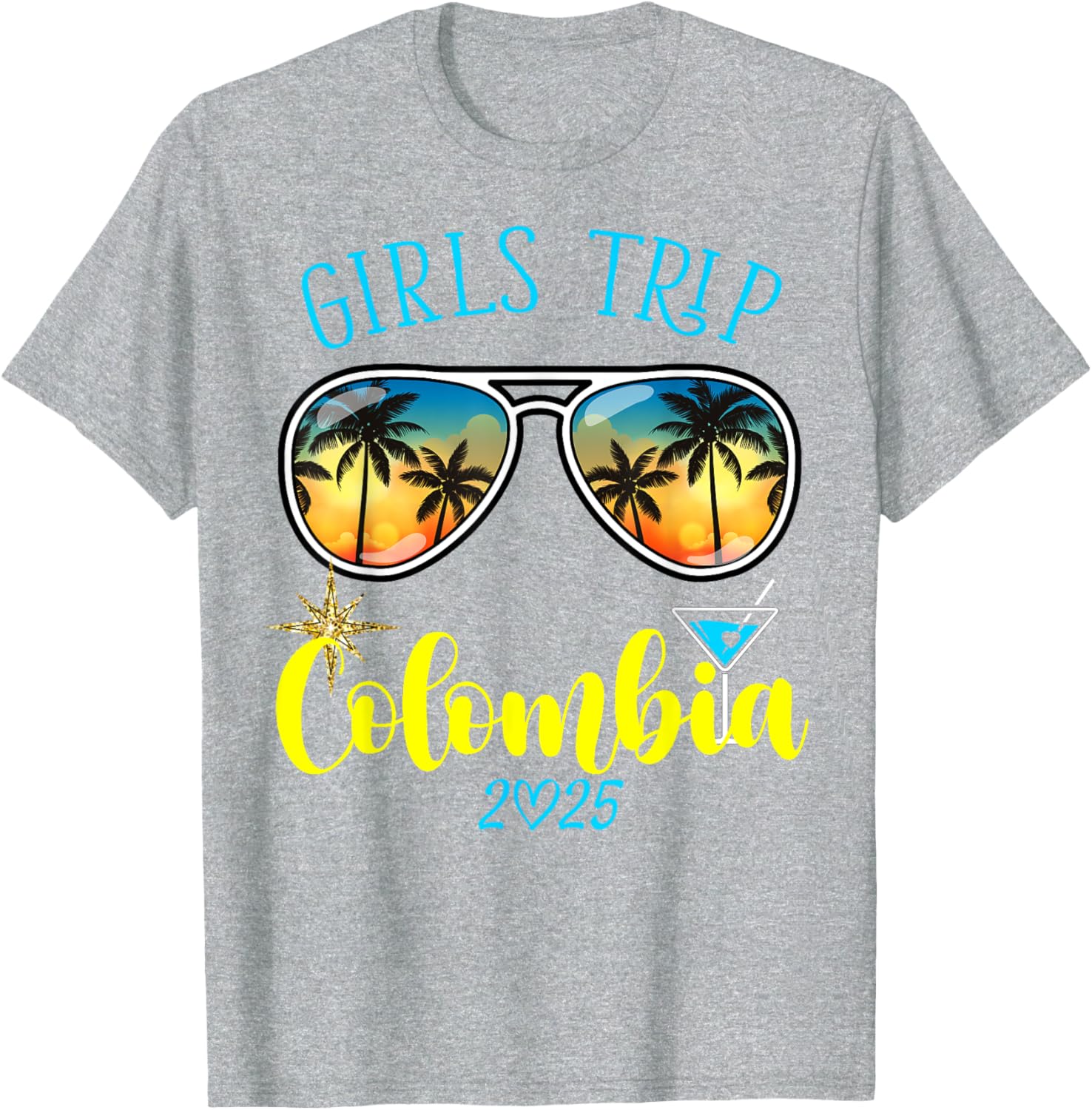 Cute Girls Trip Colombia 2025 T-Shirt for Weekend Birthday Squad - 6