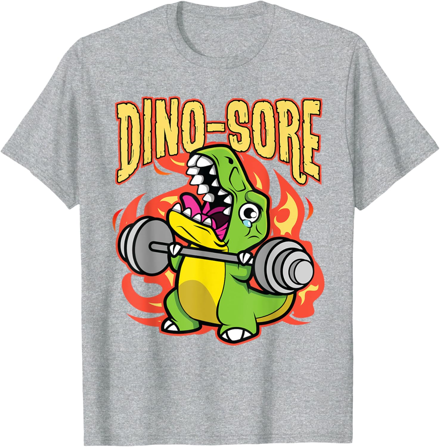 Cute Dinosaur Gym Workout T-Shirt for Fitness Lovers and Lifters - 4