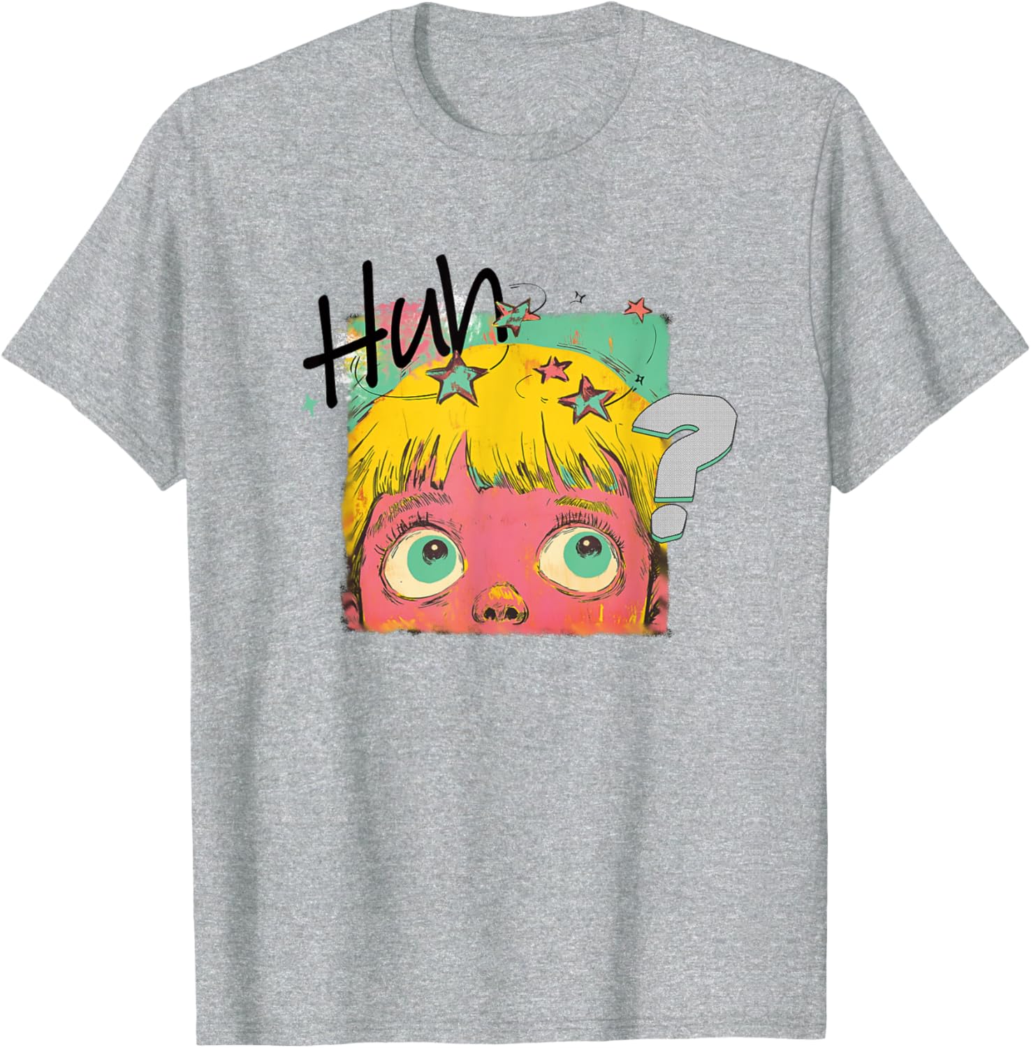 Funny Confused Cartoon Child Graphic T-Shirt for Kids Stylish Apparel - 3