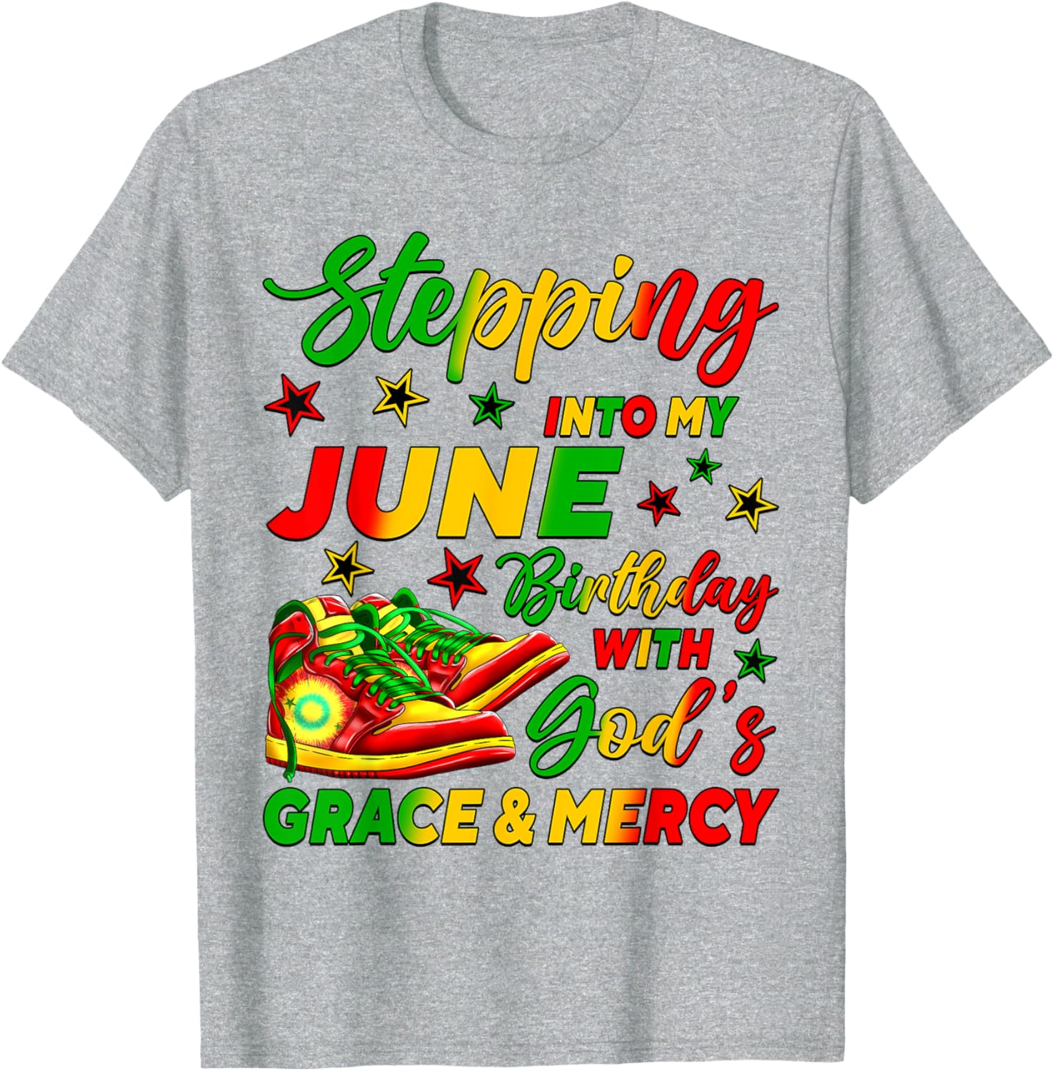 Celebrate My June Birthday with Stylish African American Shoes T-Shirt - 14