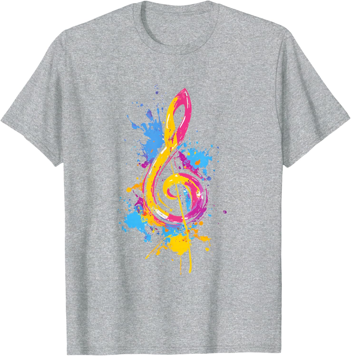 Colorful Treble Clef T-Shirt for Music Lovers - Fun Musical Tee - 10