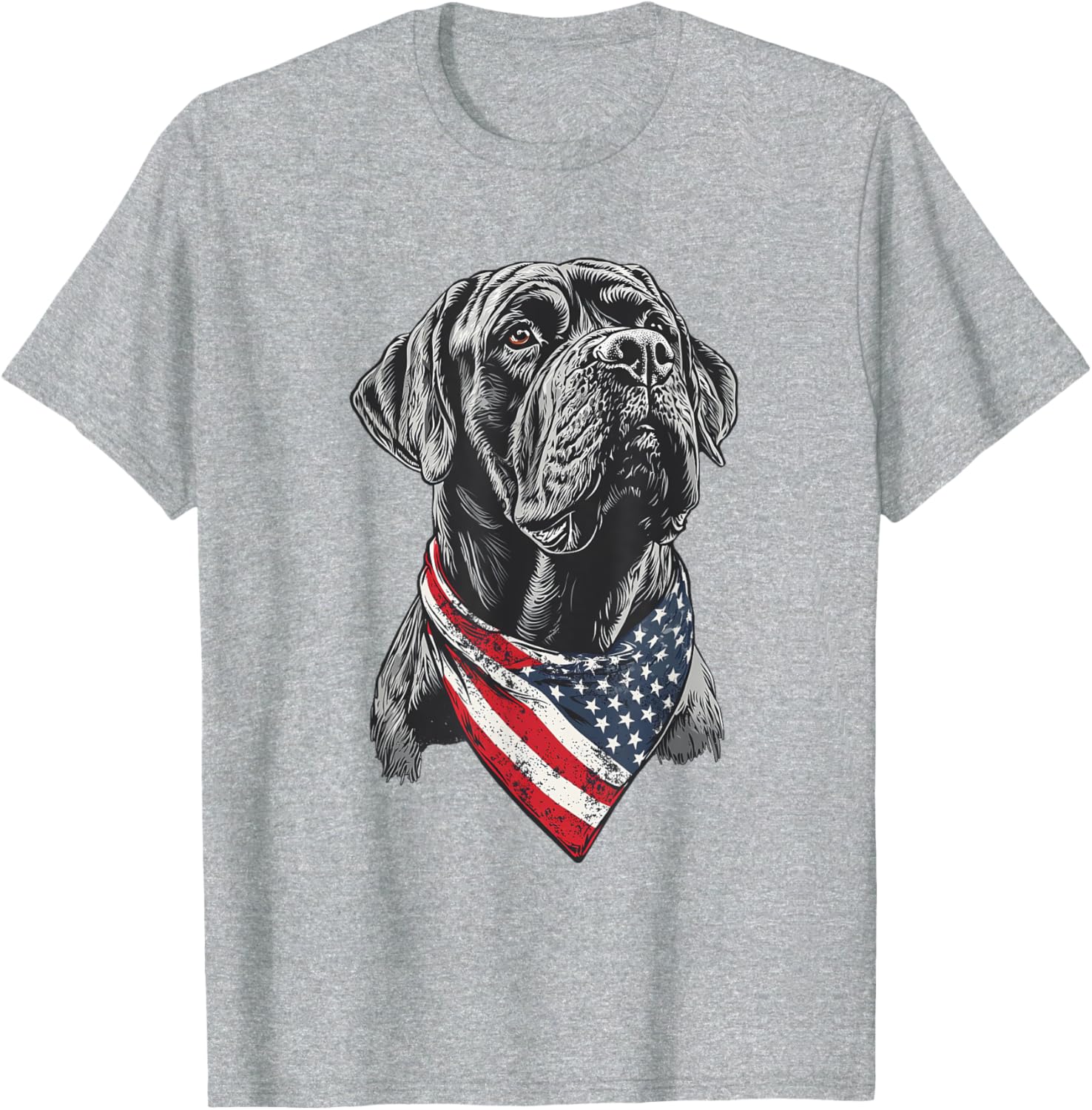 English Mastiff American Flag T-Shirt for Dog Lovers and Patriotism - 19