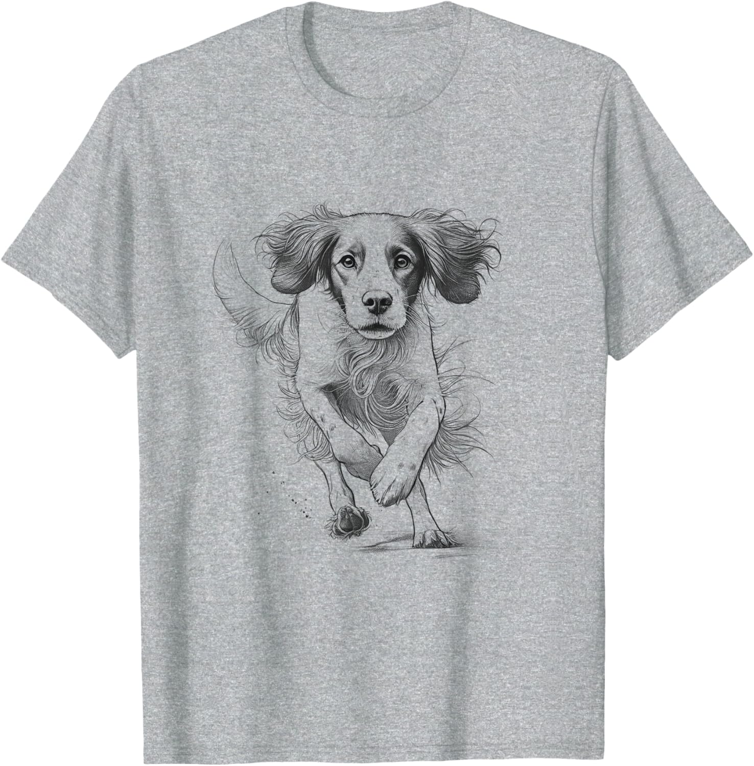 Brittany Spaniel Running T-Shirt for Dog Lovers - Unisex Design - 3