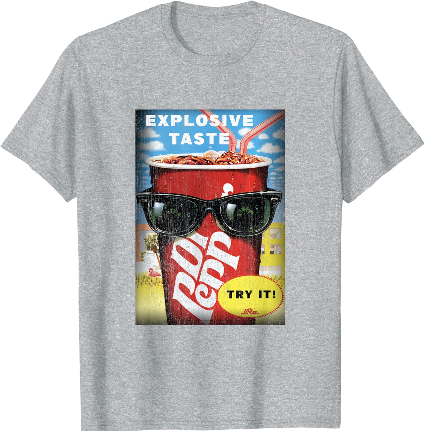 Dr. Pepper Vintage Panel T-Shirt for Explosive Taste Lovers - 1