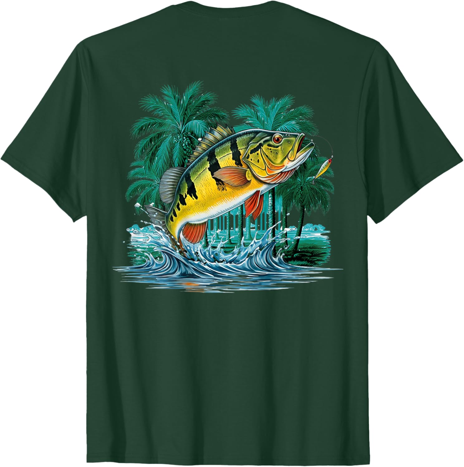 Peacock Bass Jungle Fishing T-Shirt for Outdoor Adventure Lovers - 5