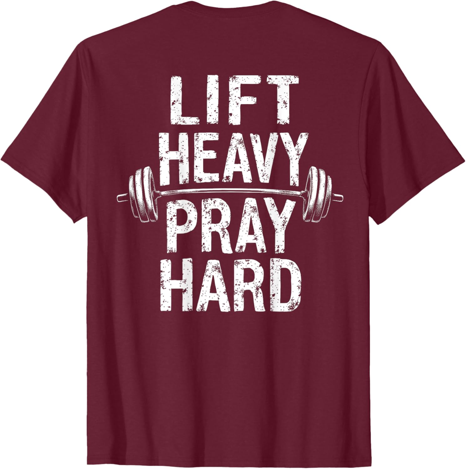 Lift Heavy Pray Hard Jesus Gym T-Shirt for Weightlifters and Deadlifts - 7
