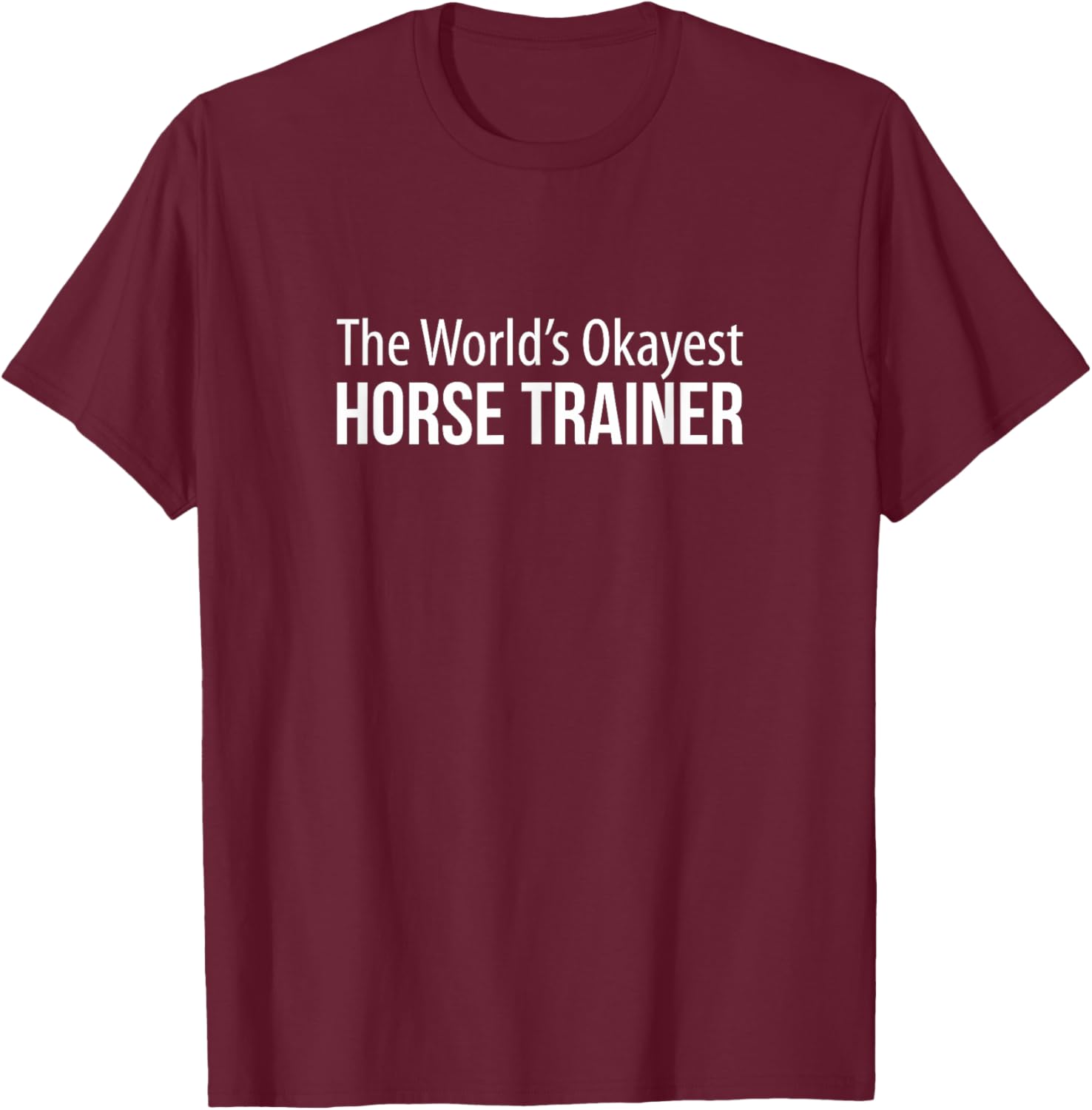 World's Okayest Horse Trainer T-Shirt - Perfect Gift for Equestrians - 4