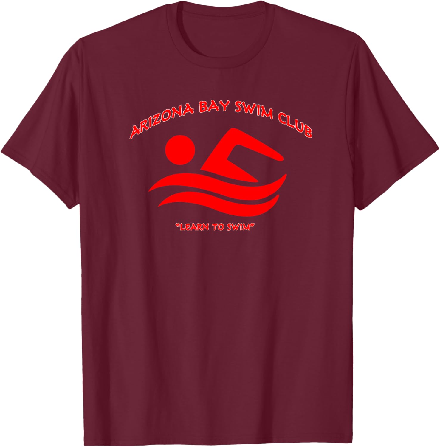 Red Swim Club Bay Arizona T-Shirt - Stylish Swimwear Apparel for All - 18