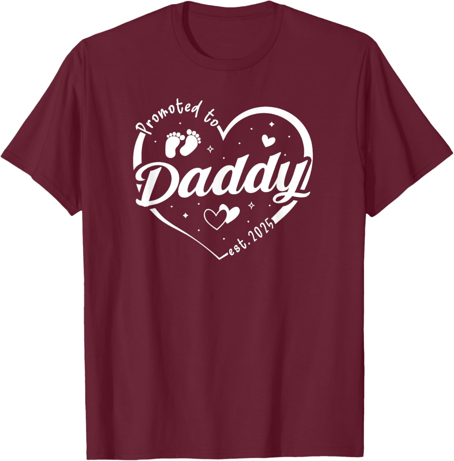 Promoted to Daddy Est 2025 Father's Day T-Shirt for Soon-to-Be Dads - 17