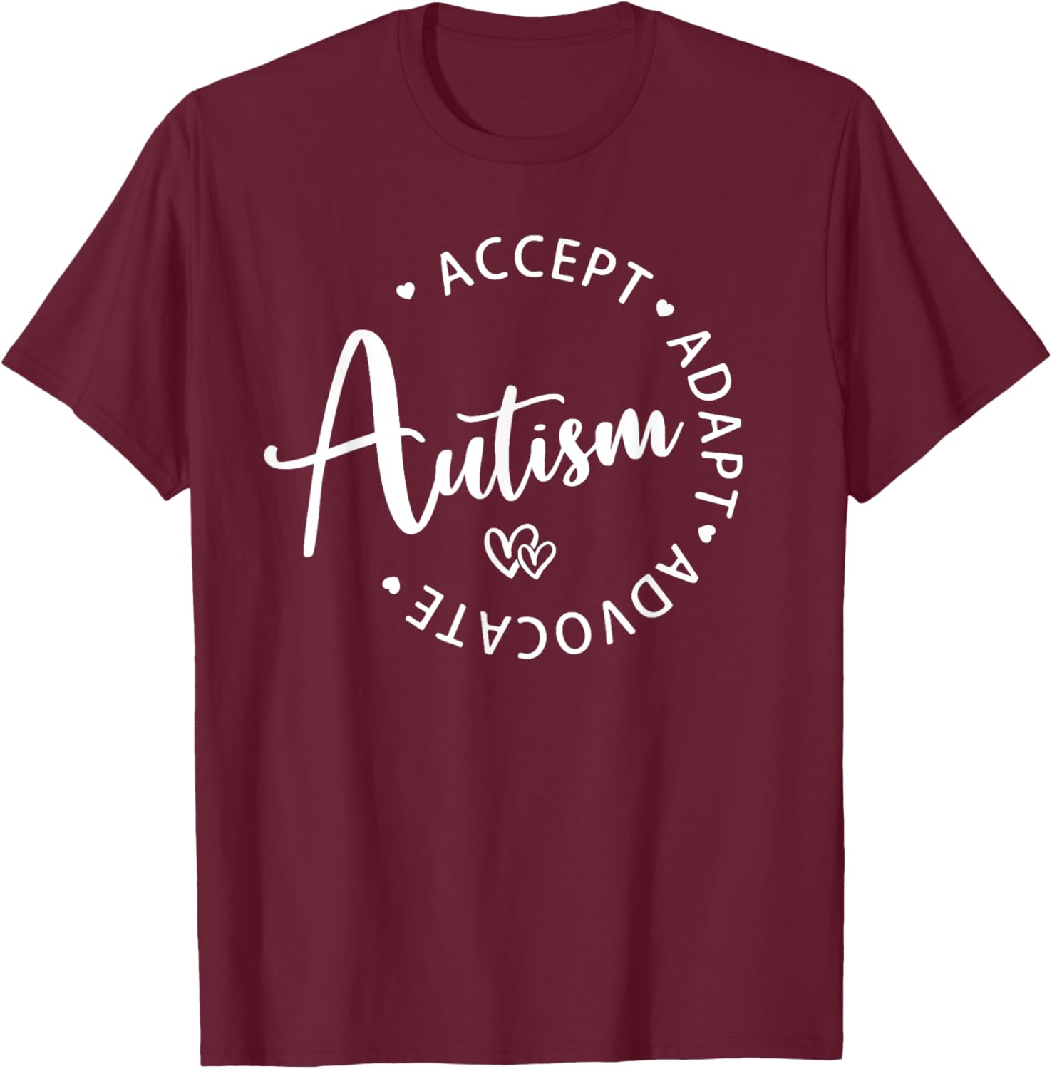 Autism Awareness T-Shirt for Kids - Accept Adapt Advocate Design - 16