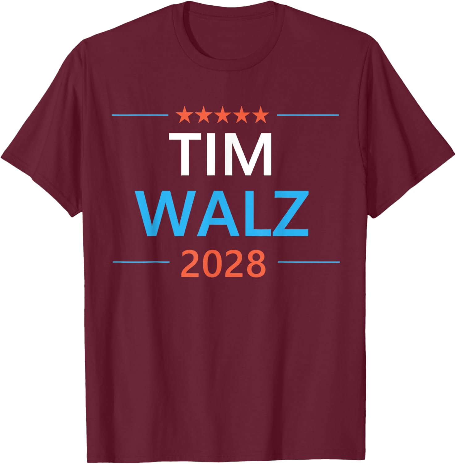 Tim Walz 2028 Presidential Campaign T-Shirt for Supporters and Fans - 13