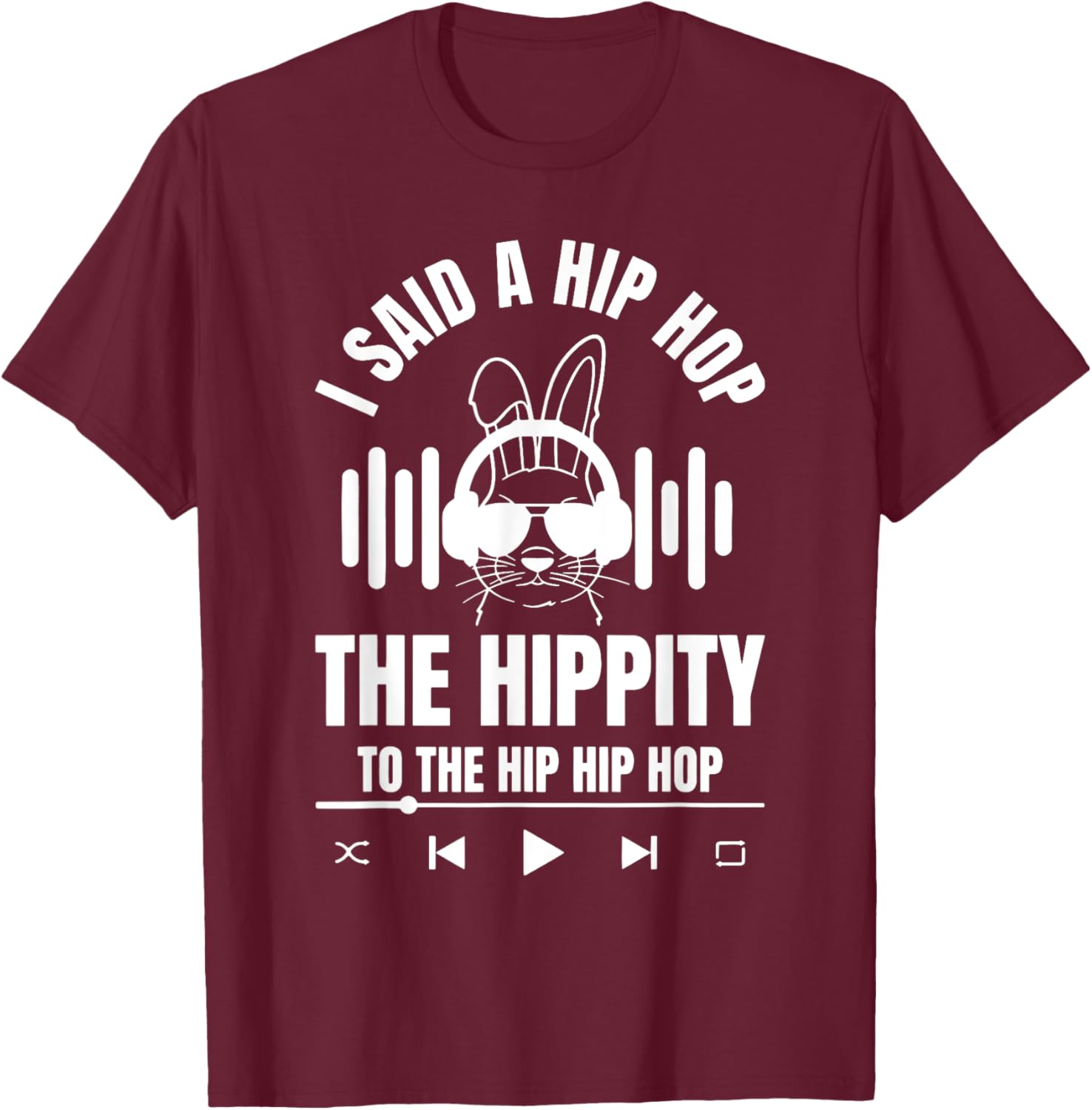 Funny Hip Hop Bunny Easter T-Shirt for Trendy Holiday Style - 12