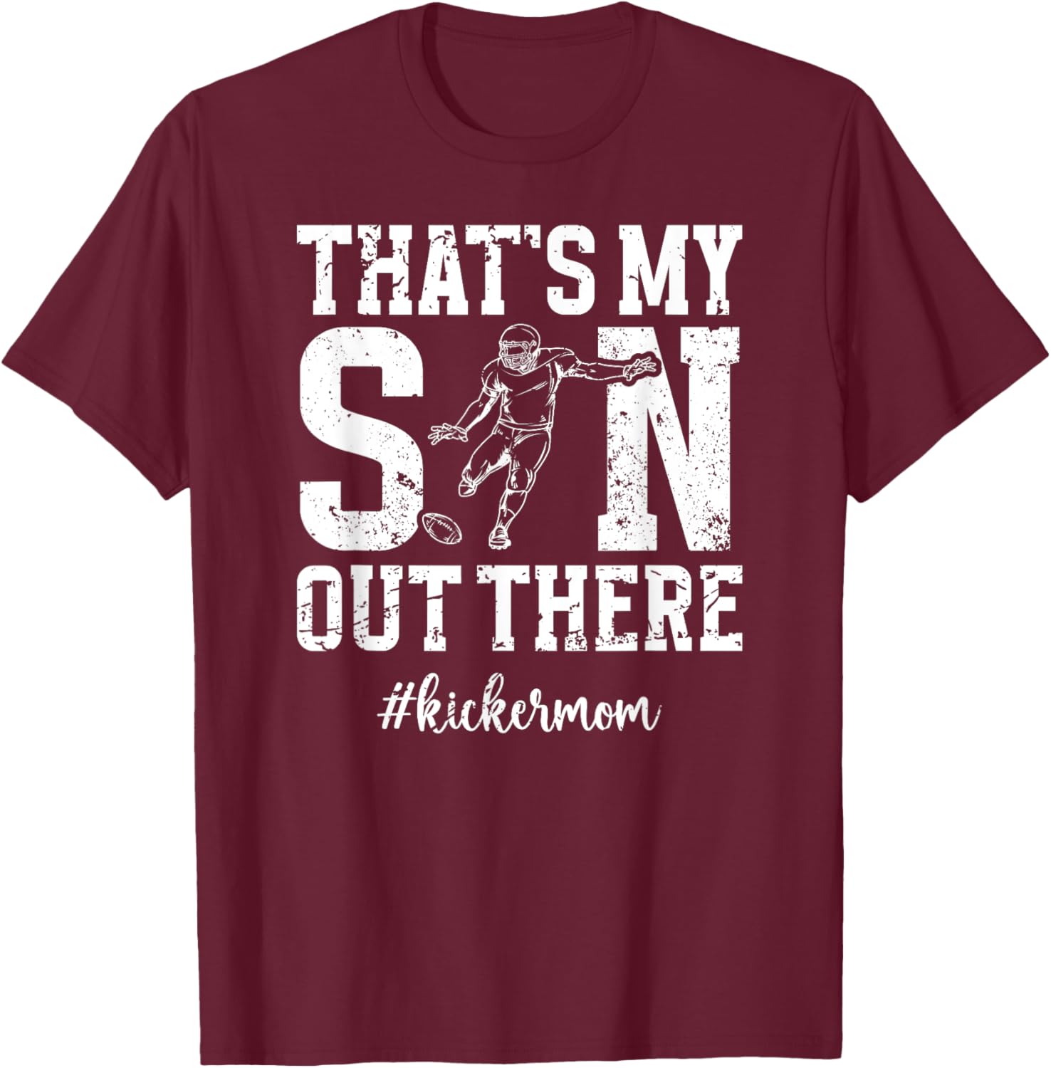That's My Son Football Kicker Mom T-Shirt for Proud Football Moms - 9