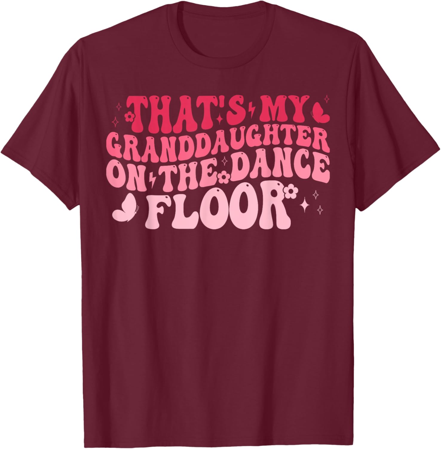 Proud Grandma Dance Recital T-Shirt Featuring Granddaughter on Dance Floor - 6