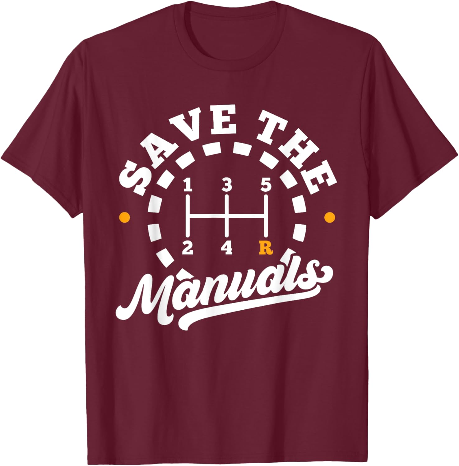 Save The Manuals Car Lover T-Shirt for Stick Shift Enthusiasts - 3