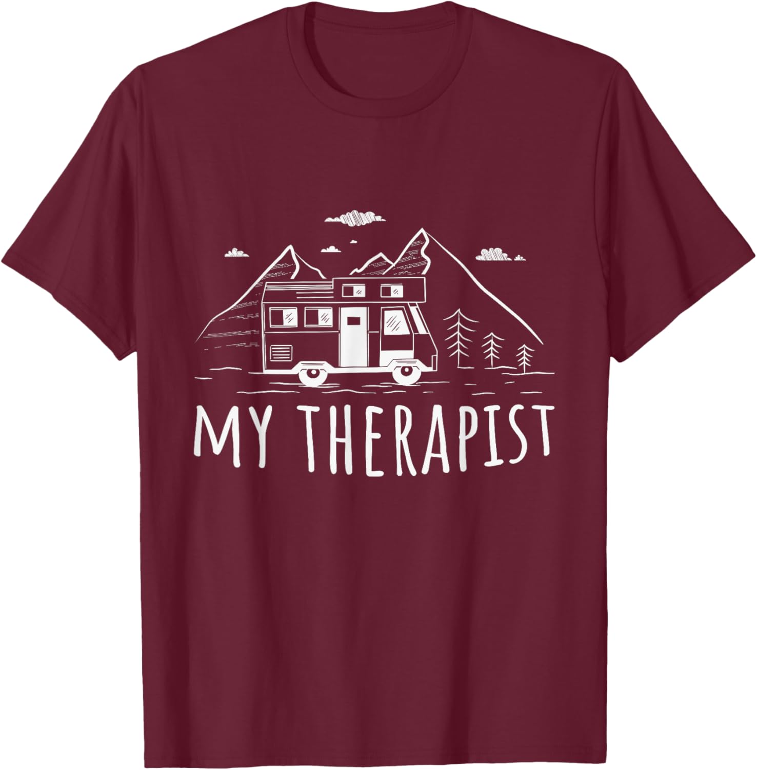 Camping Caravan My Therapist T-Shirt for Outdoor Adventure Lovers - 4