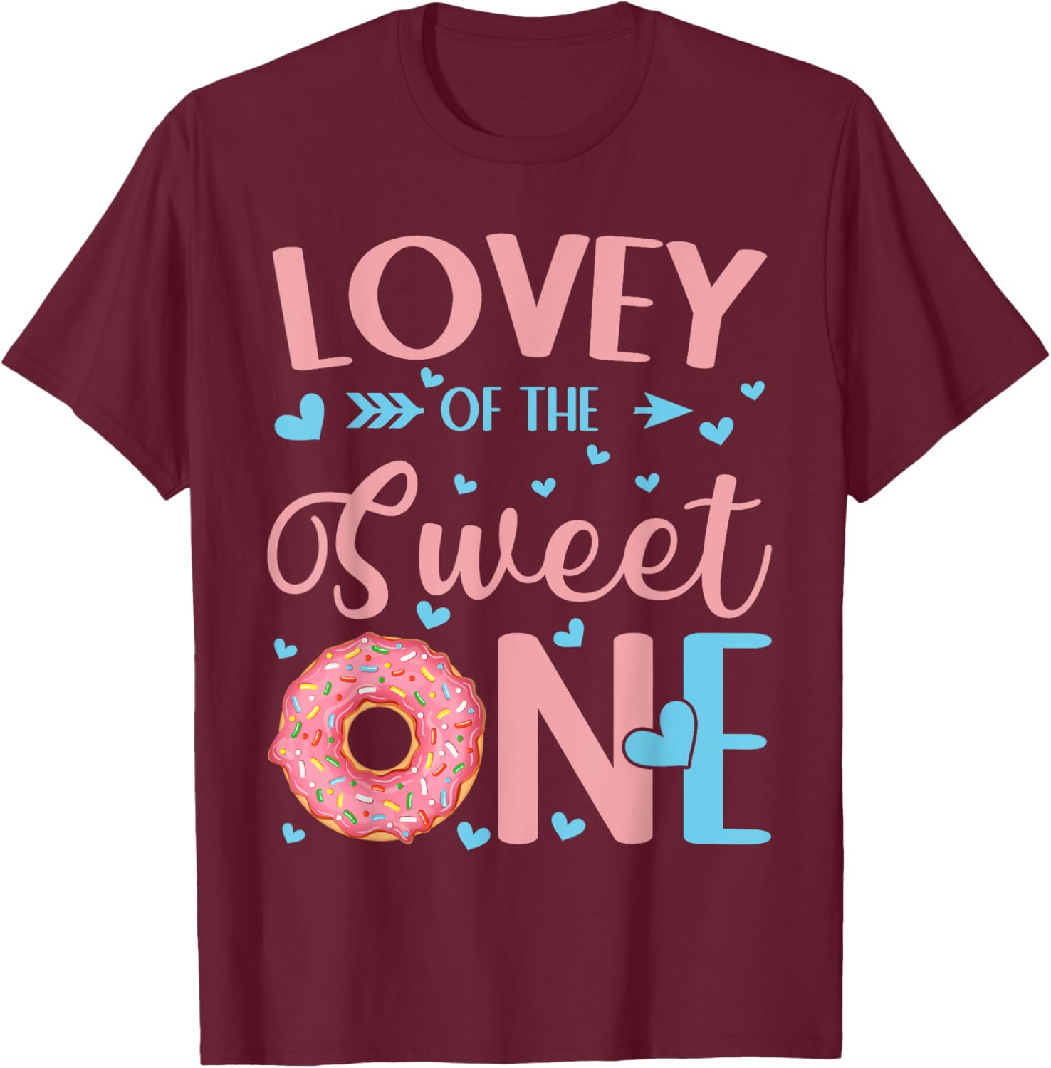 Sweet One First Birthday Donut Party Lovie T-Shirt for Girls - 6