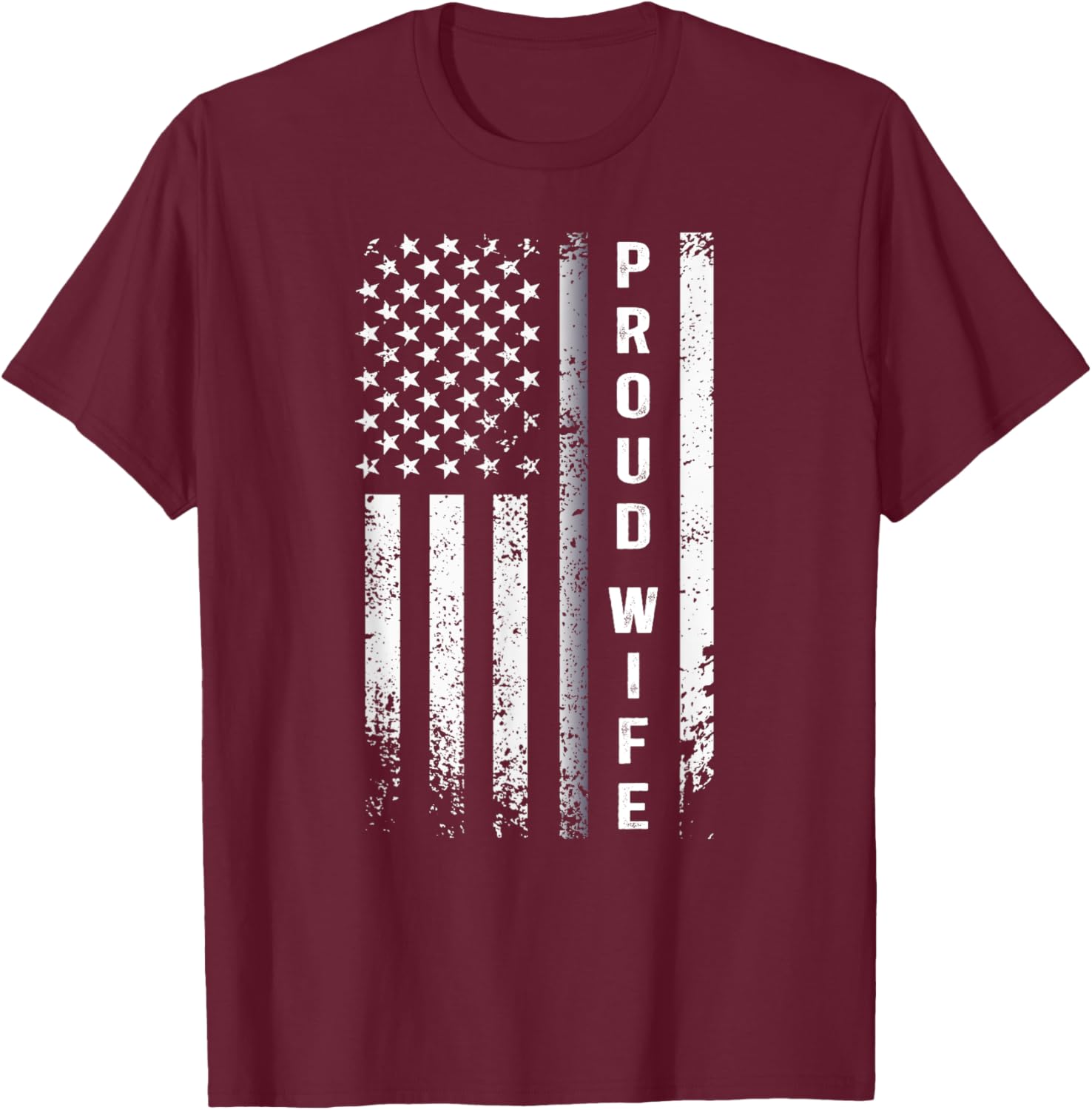 Proud Corrections Officer Wife US Flag T-Shirt Stylish and Comfortable Apparel - 1