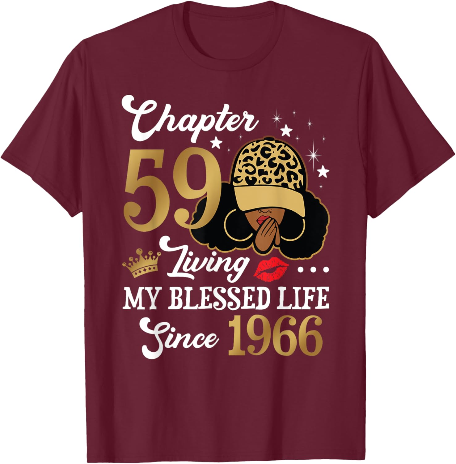 Black Woman Chapter 59 Blessed Life Since 1966 T-Shirt for All Ages - 13