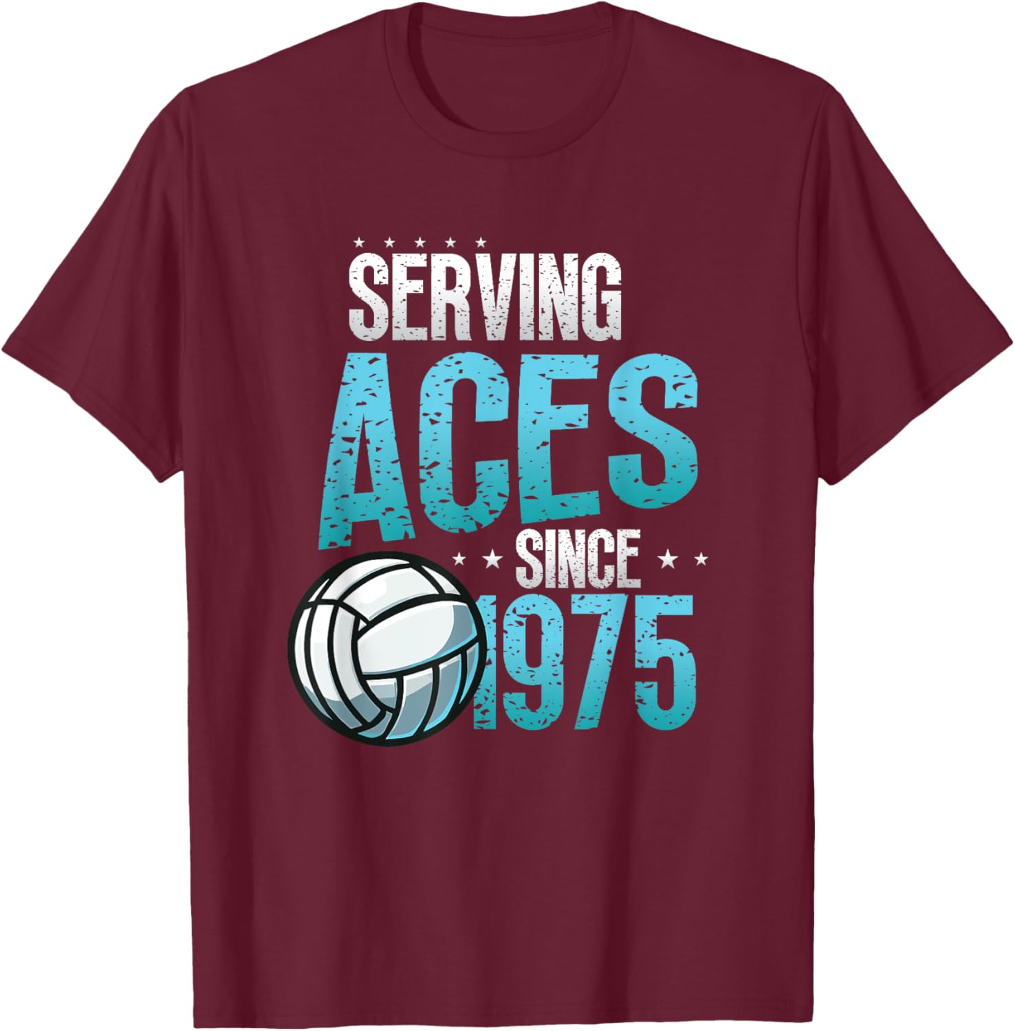 Serving Aces Volleyball Lover 50th Birthday T-Shirt for Fun Celebrations - 4