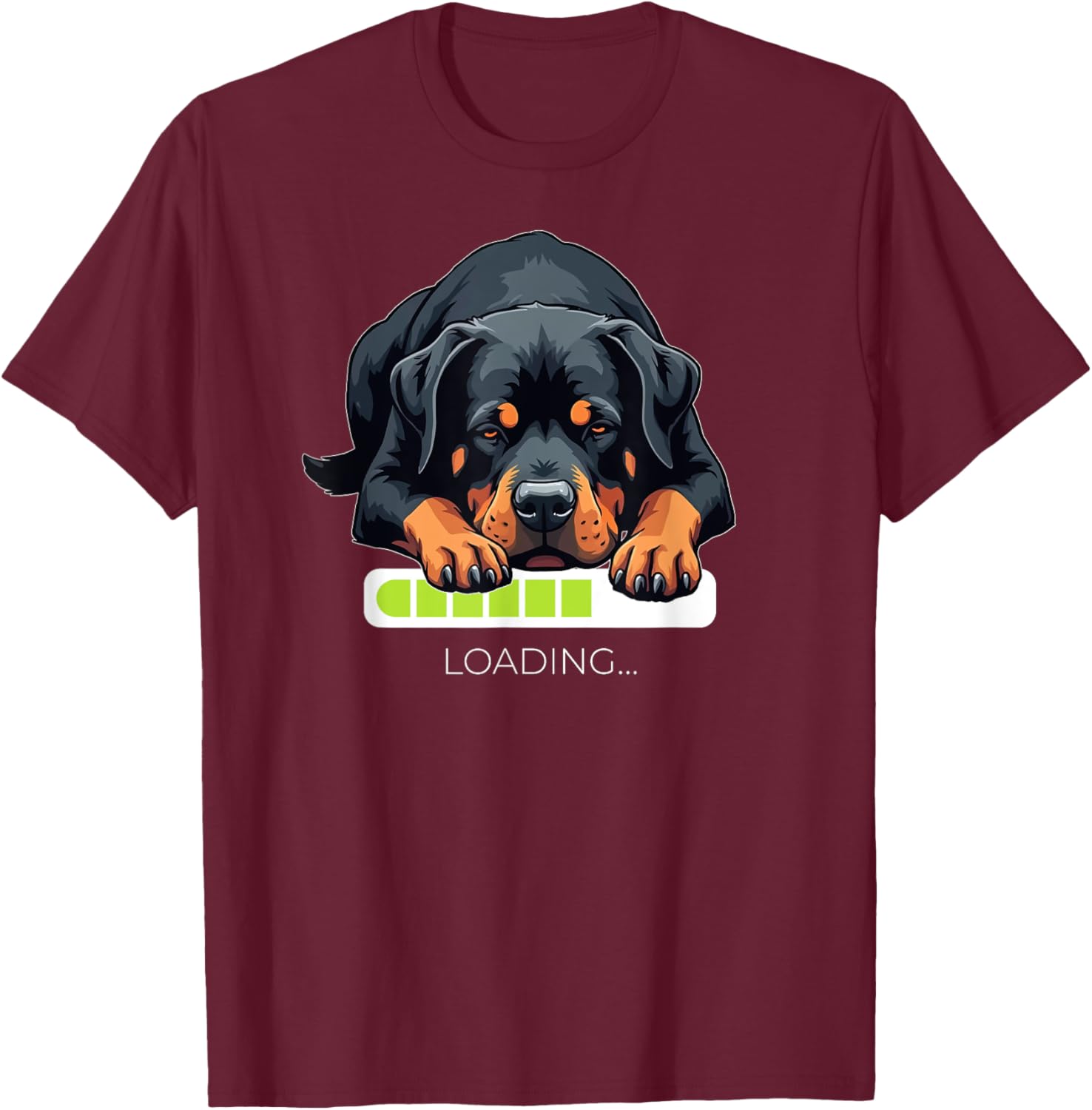 Rottweiler Loading T-Shirt Perfect for Dog Lovers and Rottie Fans - 1