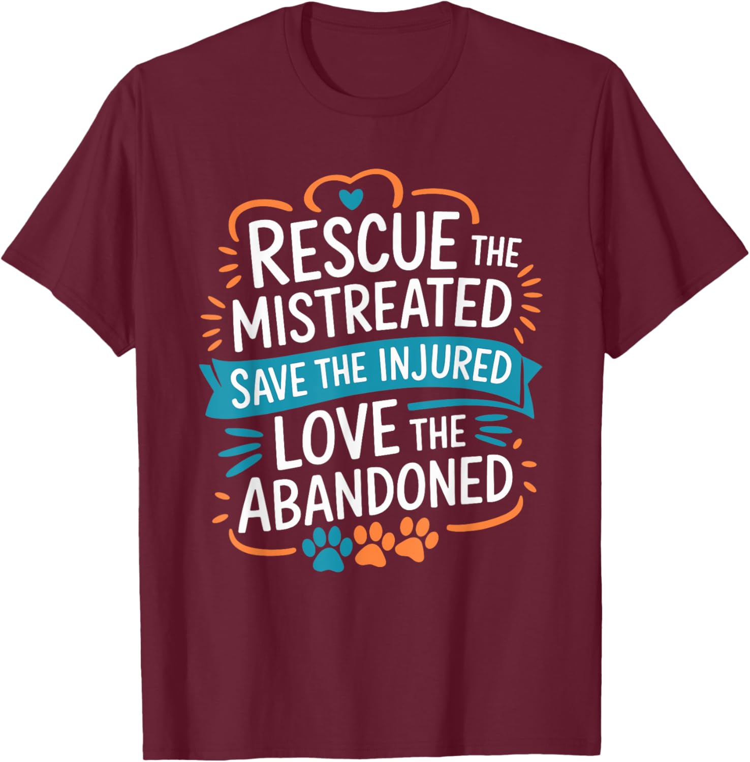 Rescue Mistreated Pets T-Shirt for Dog and Cat Lovers - Save Lives! - 6