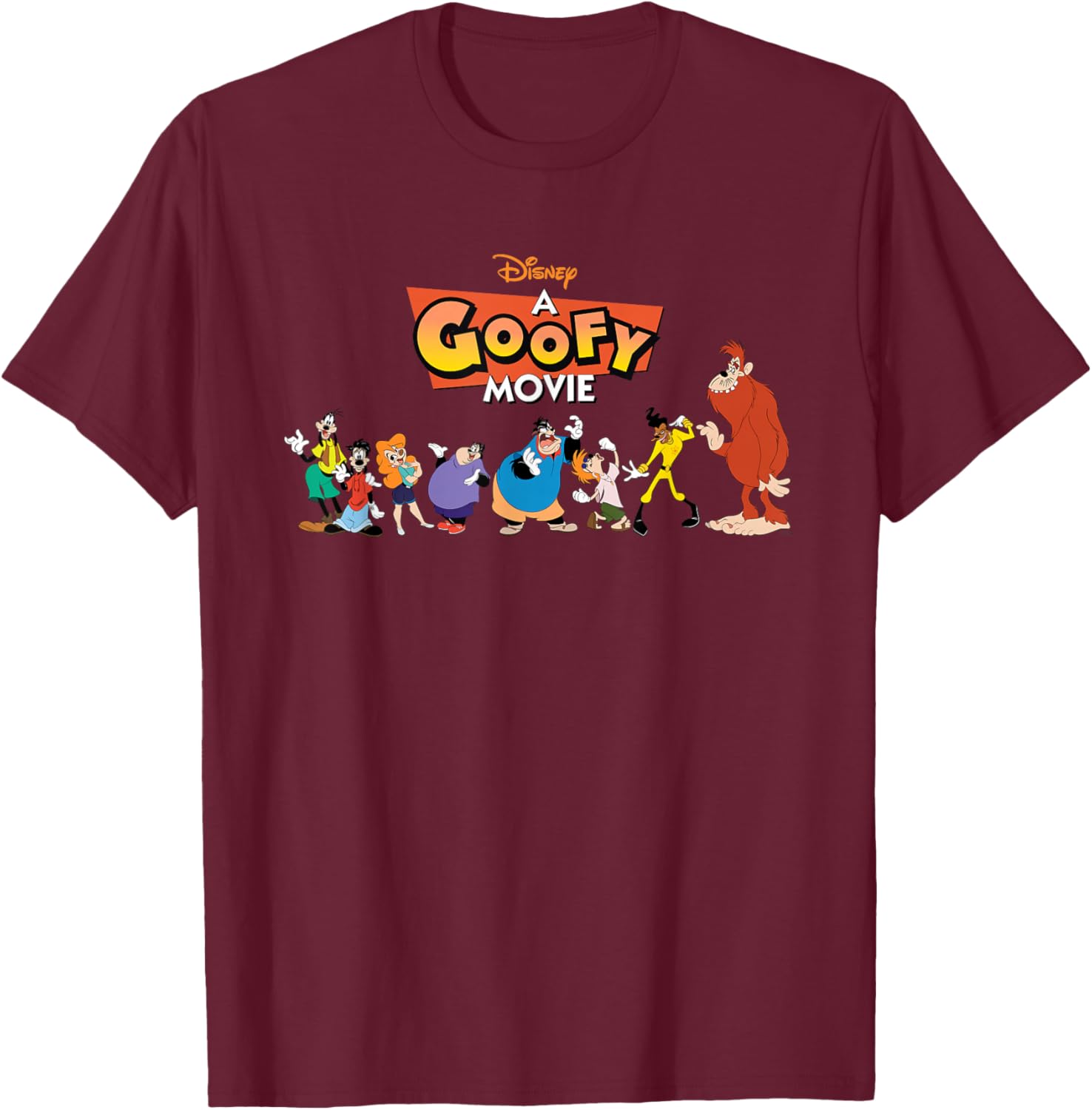Disney A Goofy Movie 30th Anniversary Character Logo T-Shirt for Fans - 28