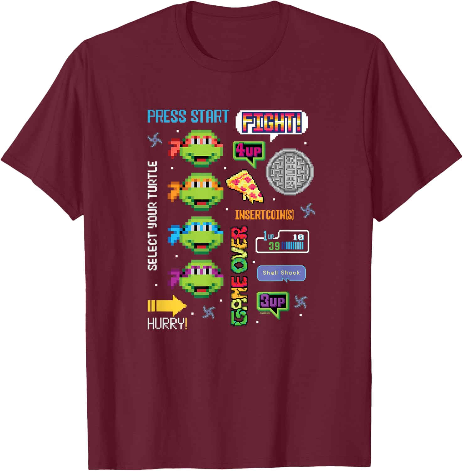 Teenage Mutant Ninja Turtles Icon Cluster T-Shirt for Cool Teens - 8