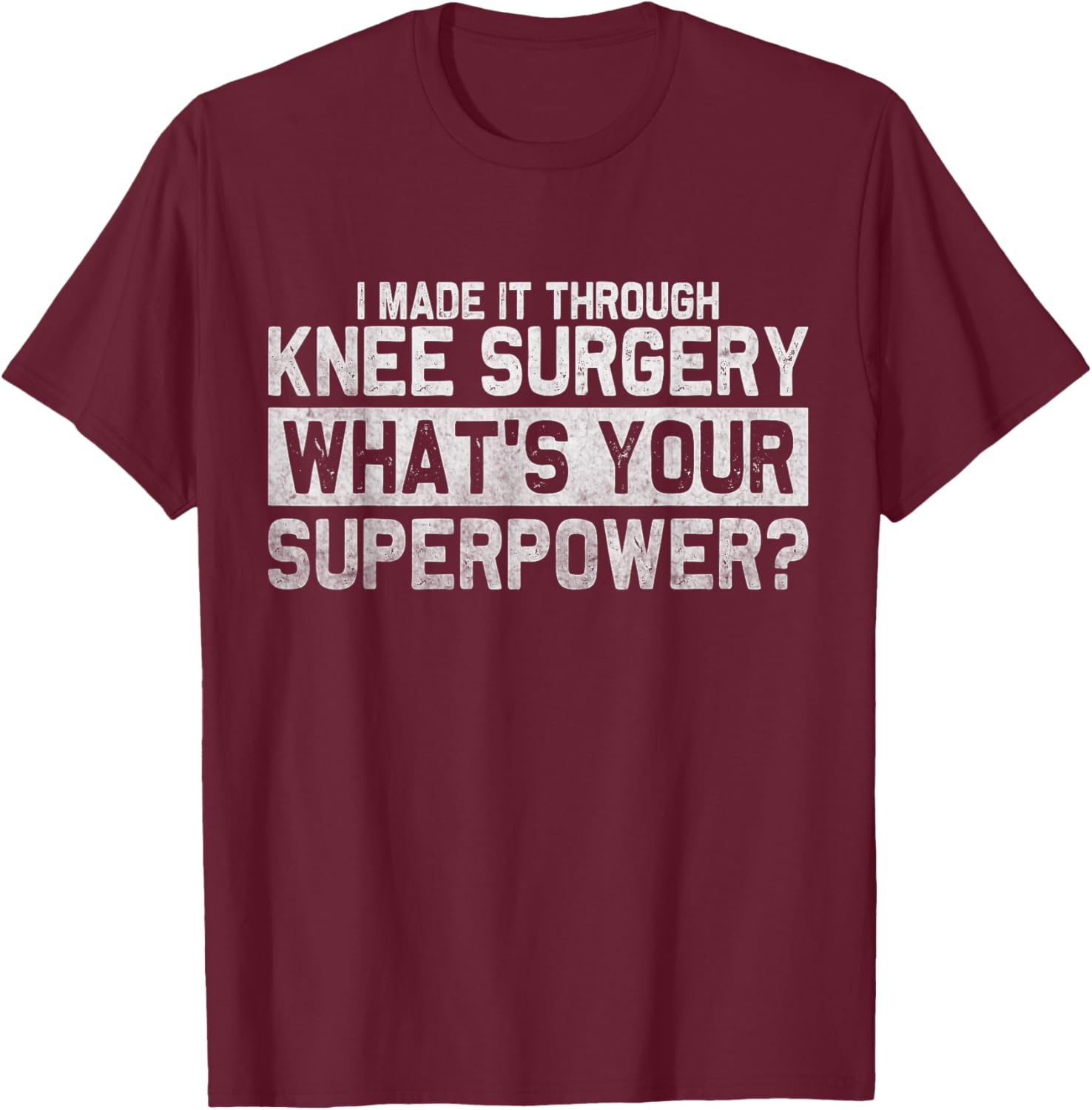 Funny Knee Replacement Recovery T-Shirt for Broken Knee Surgery Recovery - 9