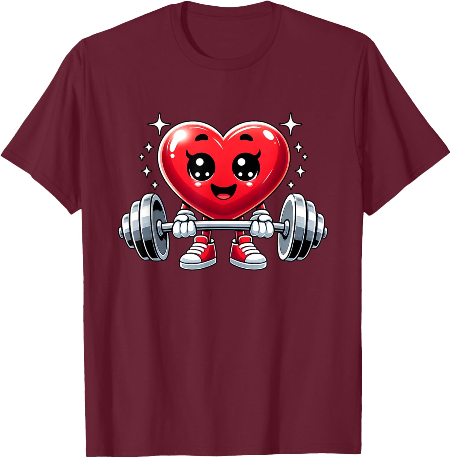 Funny Valentine's Day Heart Workout Fitness T-Shirt for Gym Lovers - 22