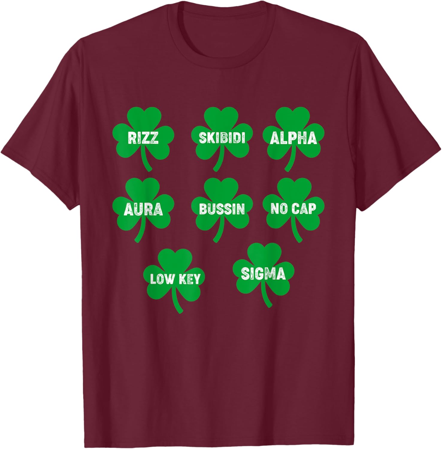 Funny Skibidi St. Patrick's Day Clover T-Shirt for Festive Celebration - 20