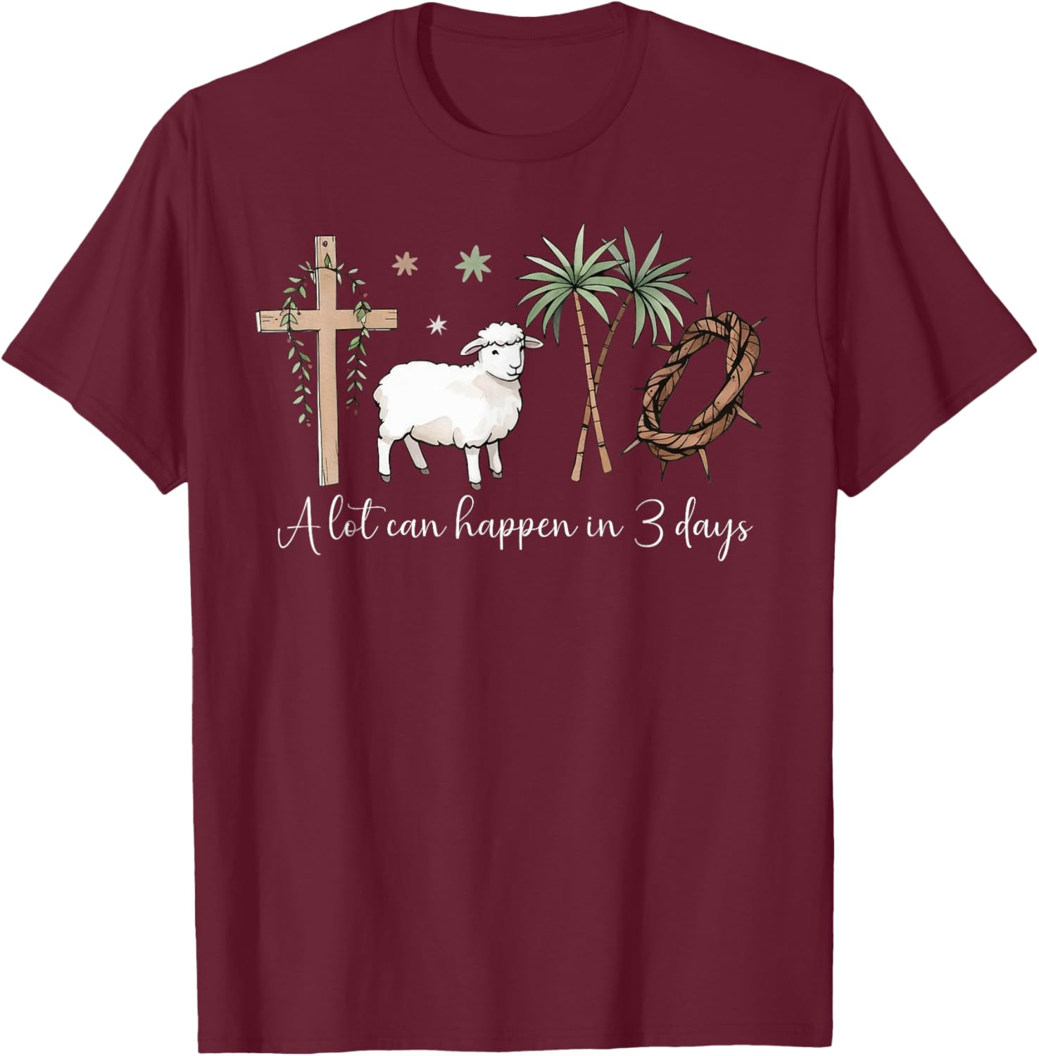 A Lot Can Happen in 3 Days Christian Easter Faith T-Shirt for Jesus Fans - 7