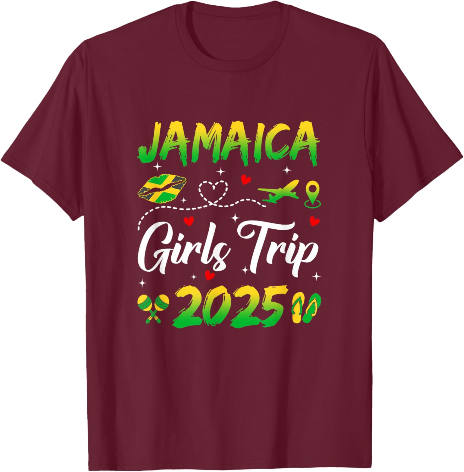 Jamaica Girls Trip 2025 Summer Matching T-Shirts for Fun Getaways - 24